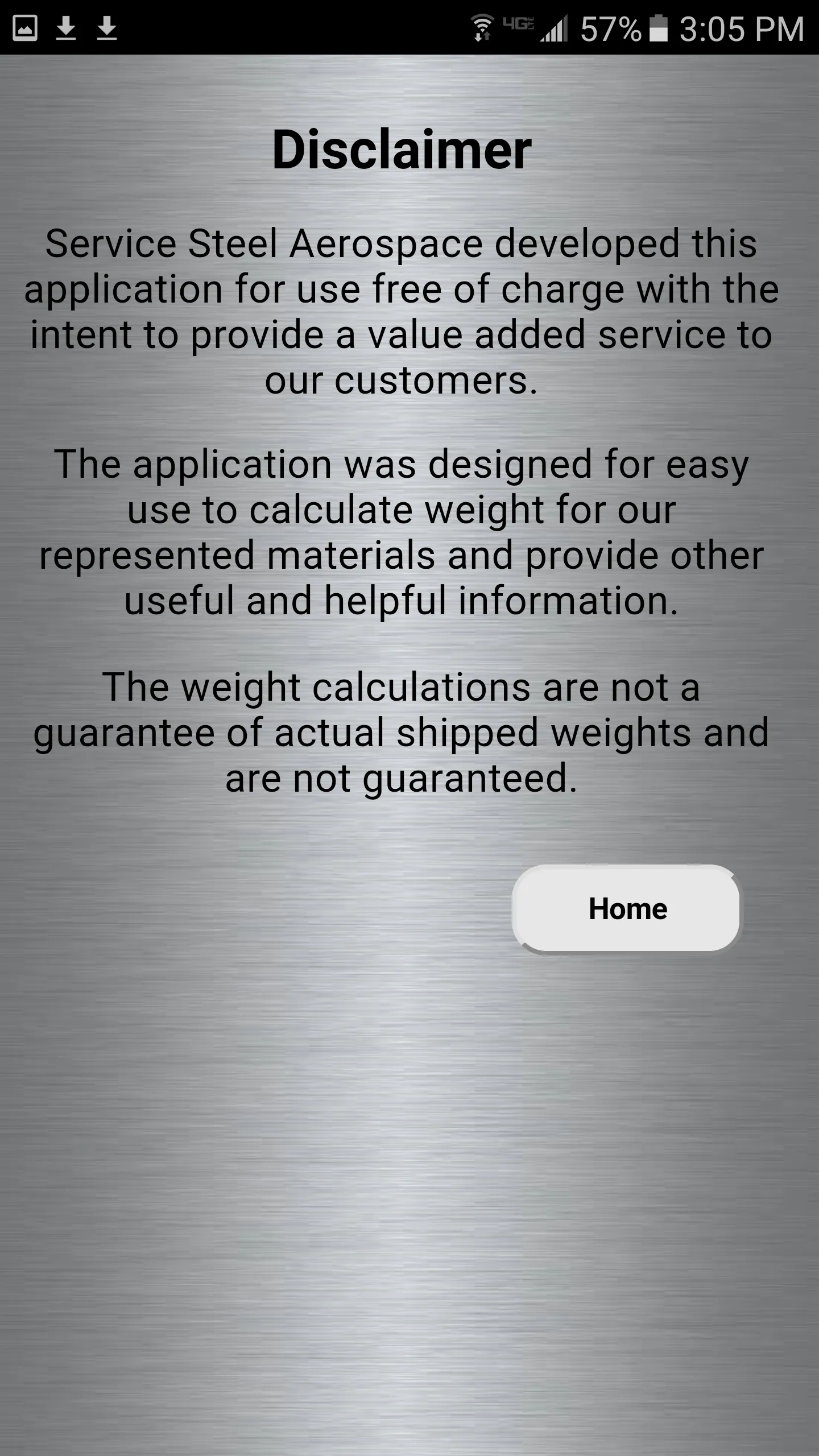 Service Steel Calculator | Indus Appstore | Screenshot