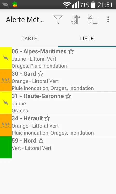 Alerte Météo | Indus Appstore | Screenshot