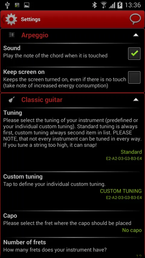 s.mart Arpeggio Gitarre,Bass,… | Indus Appstore | Screenshot