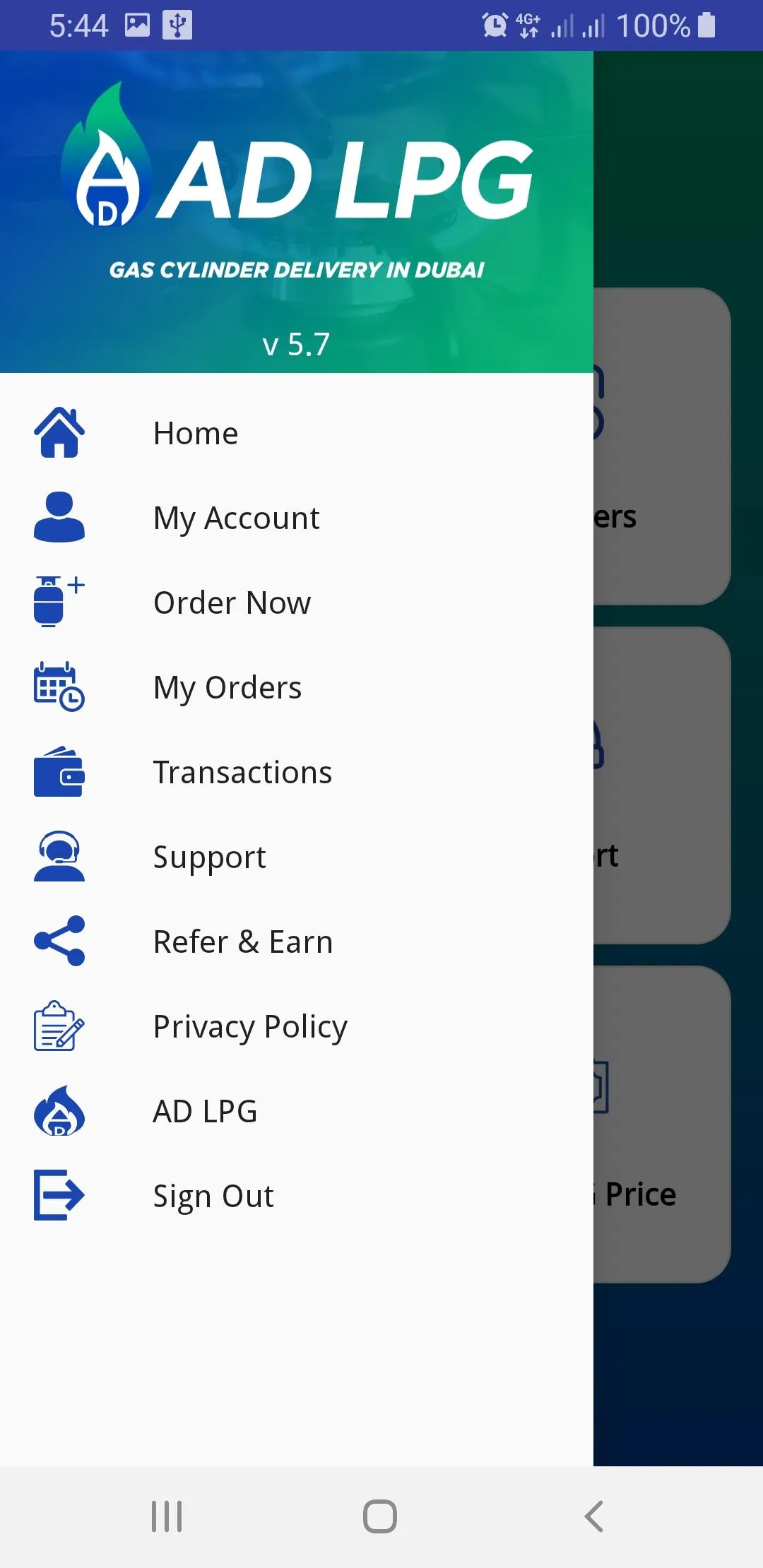 AD LPG: Order LPG Gas in Dubai | Indus Appstore | Screenshot