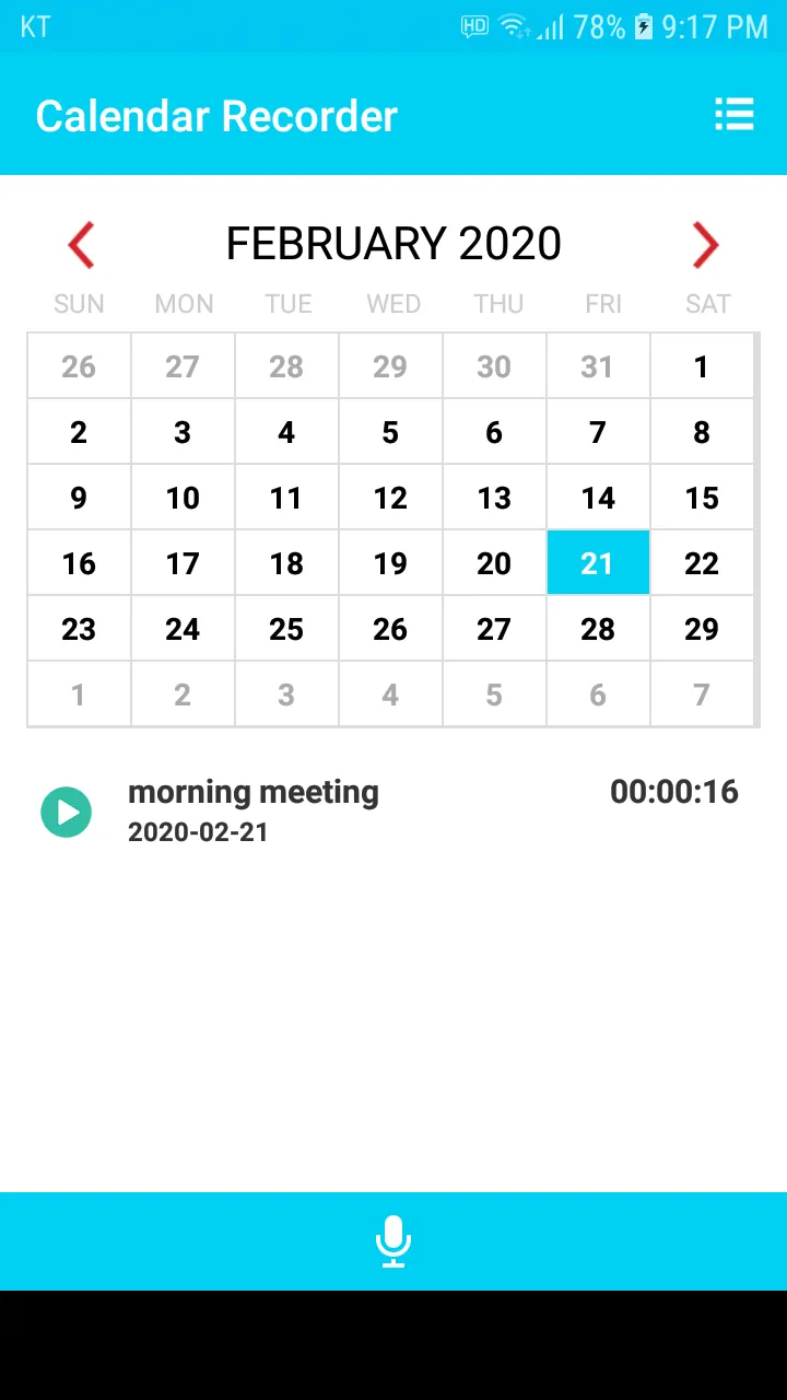 Simple Voice Recorder, Calenda | Indus Appstore | Screenshot