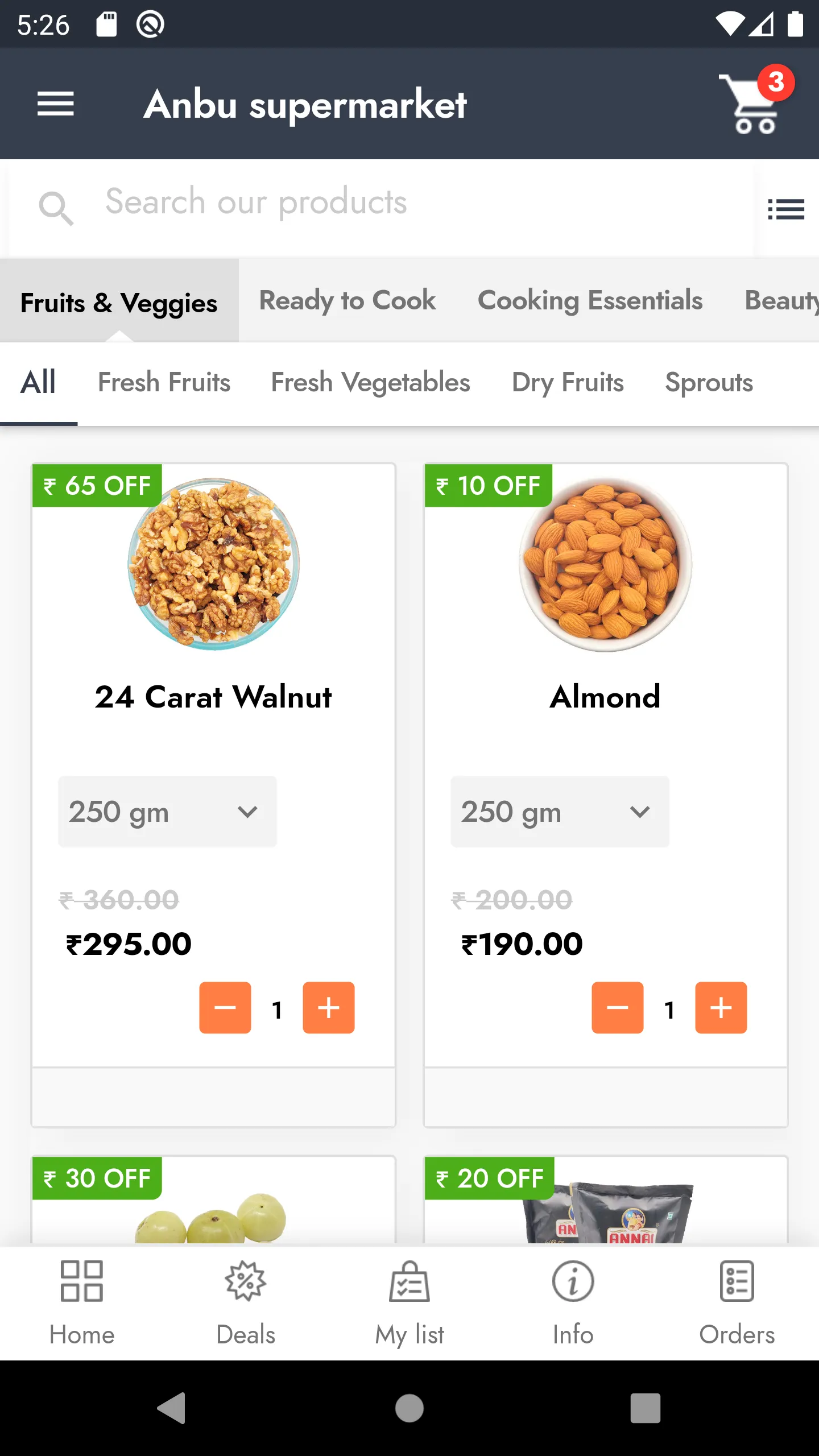 Anbu Supermarket | Indus Appstore | Screenshot