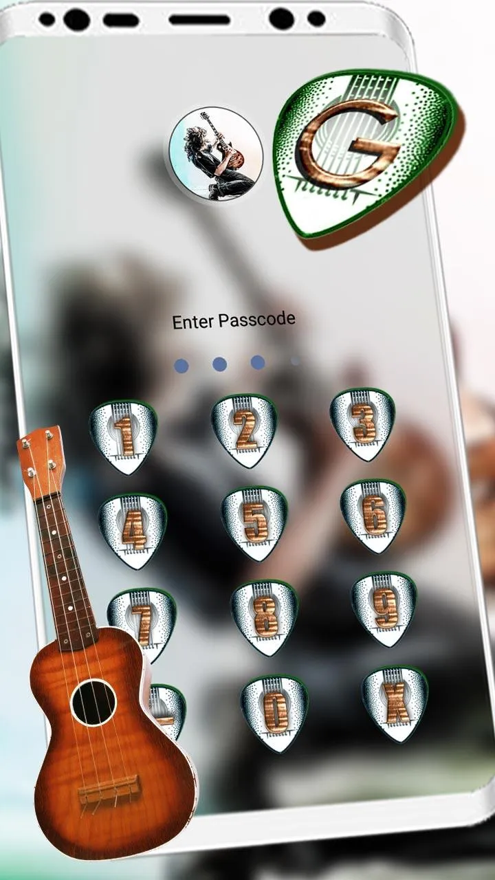 Guitar Rockstar Launcher Theme | Indus Appstore | Screenshot