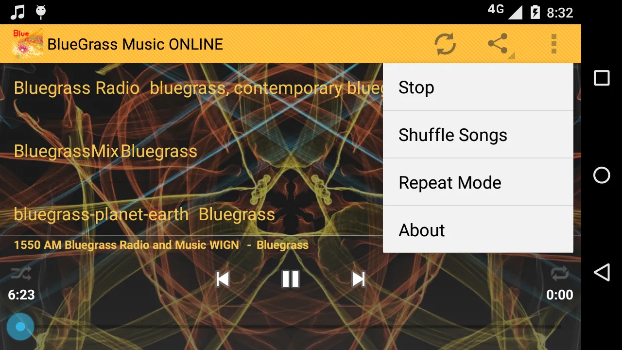 BlueGrass Music ONLINE | Indus Appstore | Screenshot