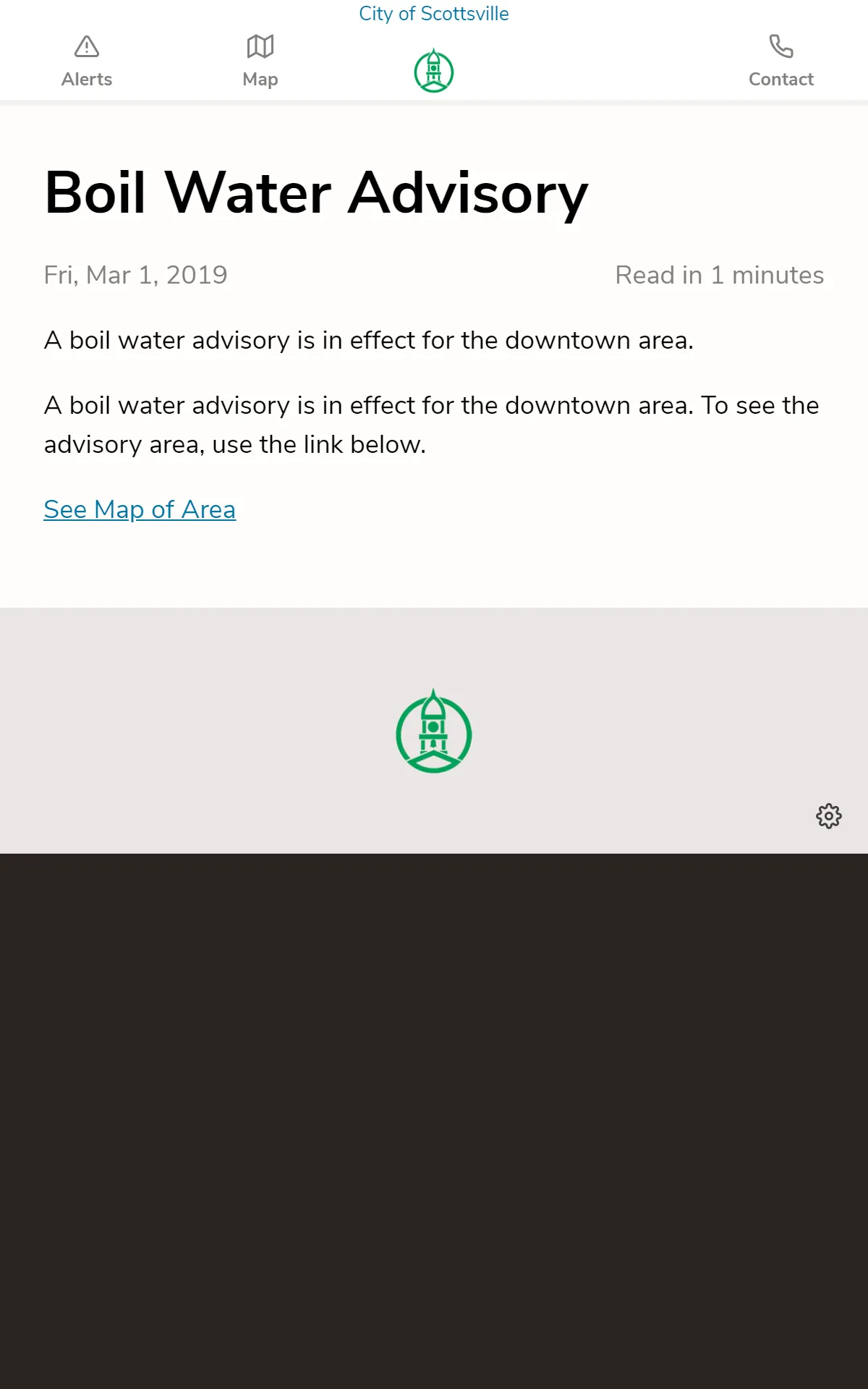 Scottsville Advisory - City of | Indus Appstore | Screenshot