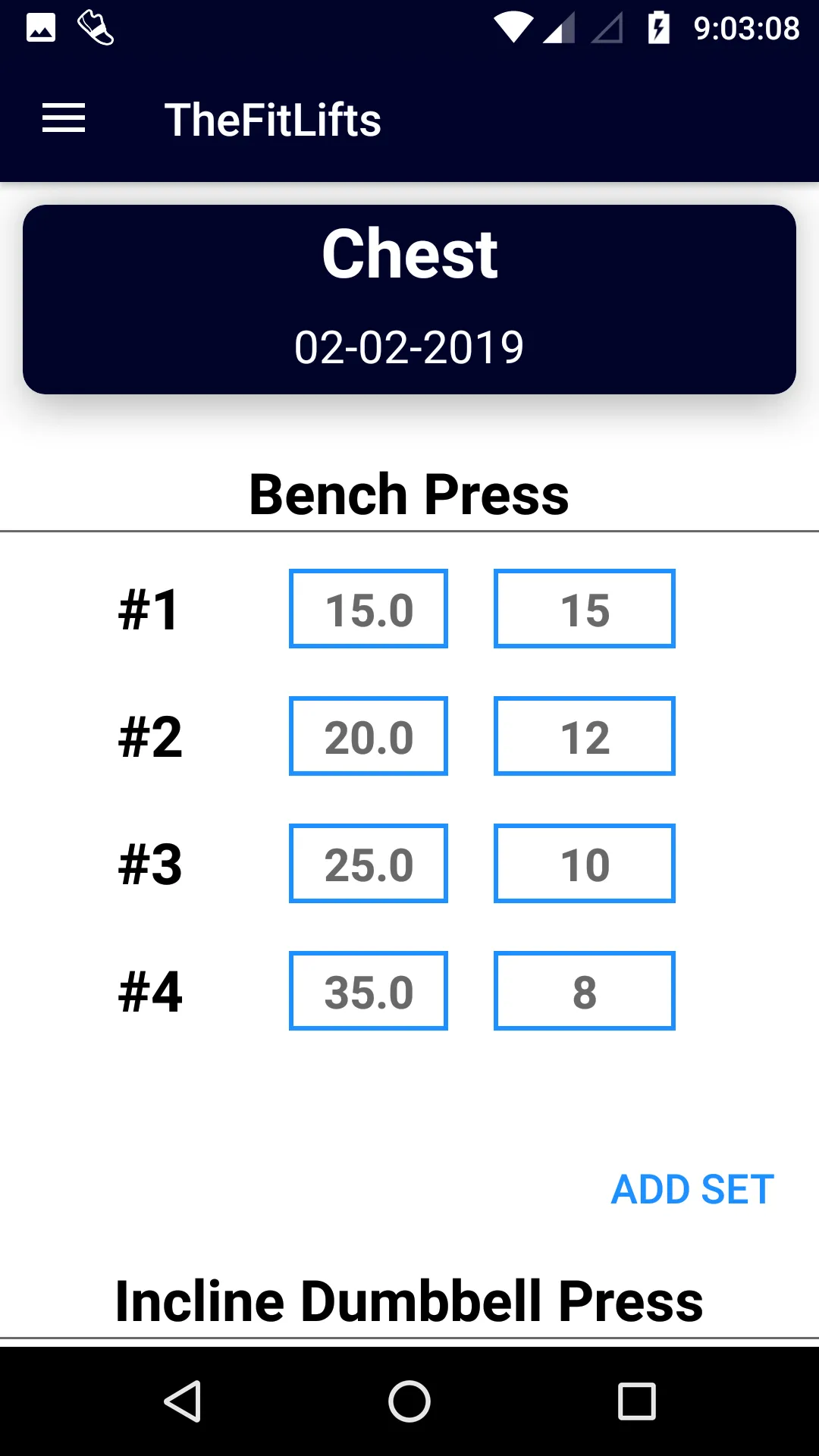 FitLifts - Workout Log | Indus Appstore | Screenshot