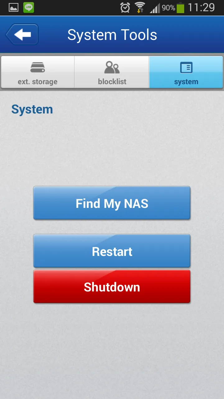 NAS System Manager | Indus Appstore | Screenshot