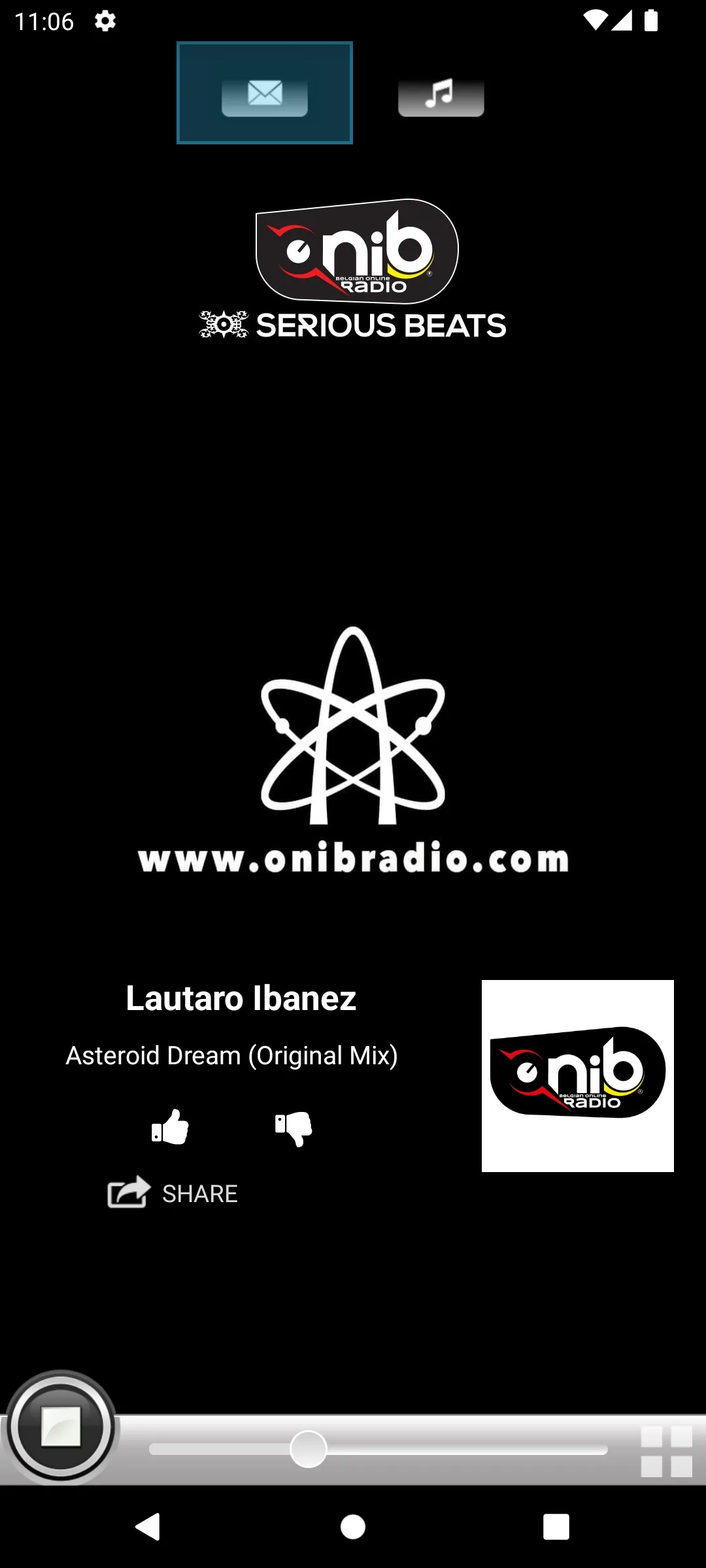 GALAXIE Radio BELGIUM | Indus Appstore | Screenshot