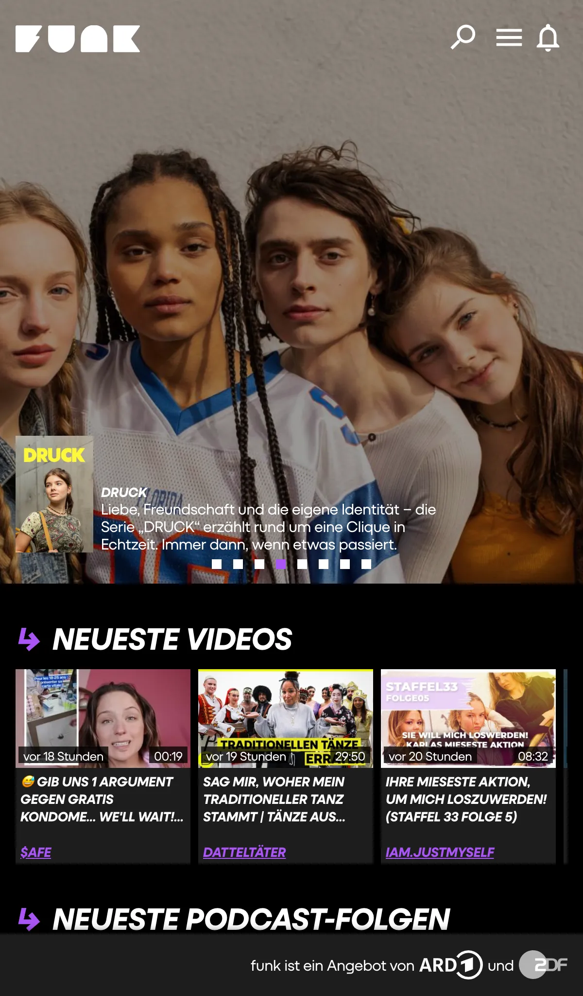 funk – Webserien, Dokus, Vlogs | Indus Appstore | Screenshot