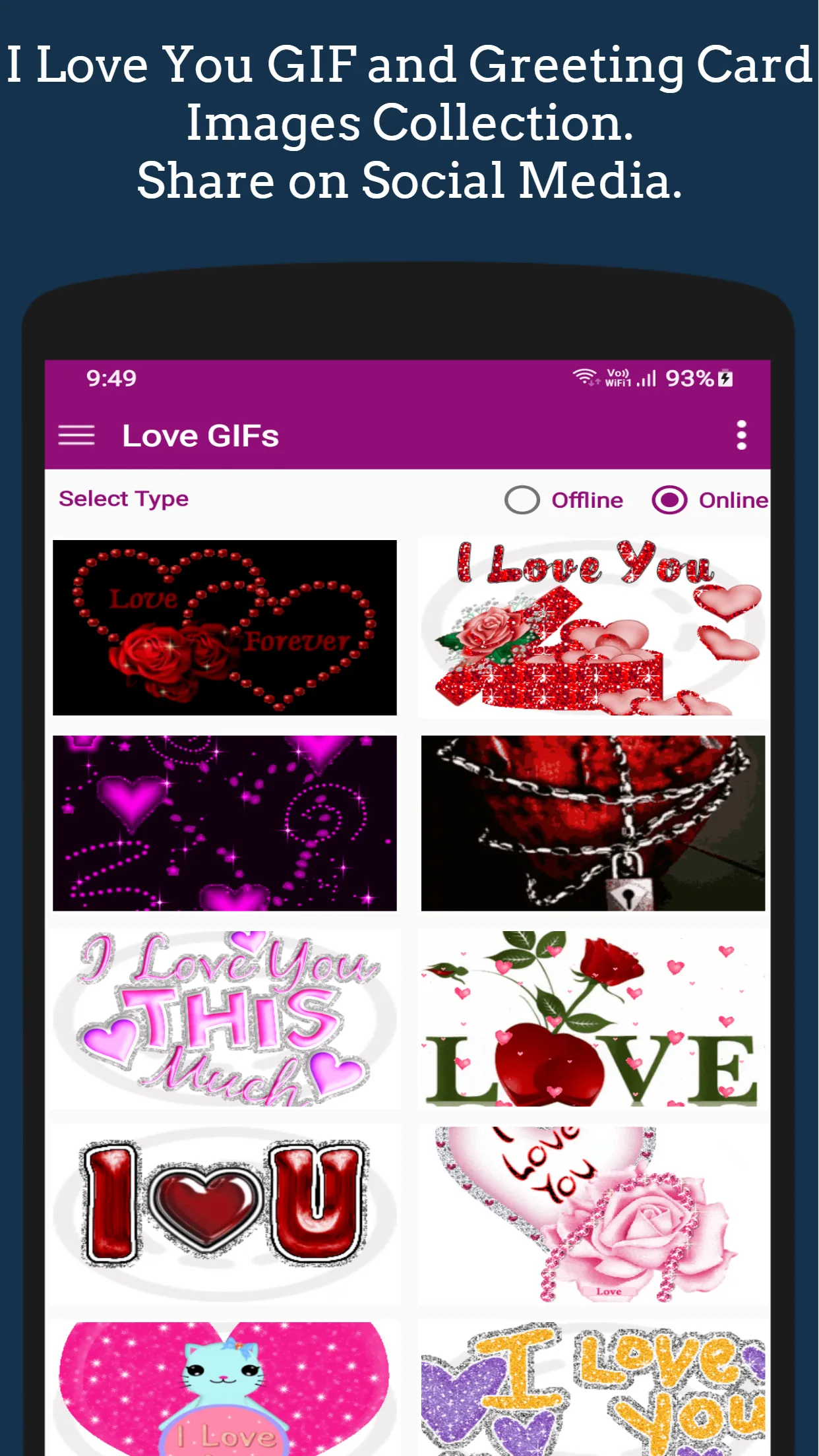 Love 3D GIF Images Collection. | Indus Appstore | Screenshot