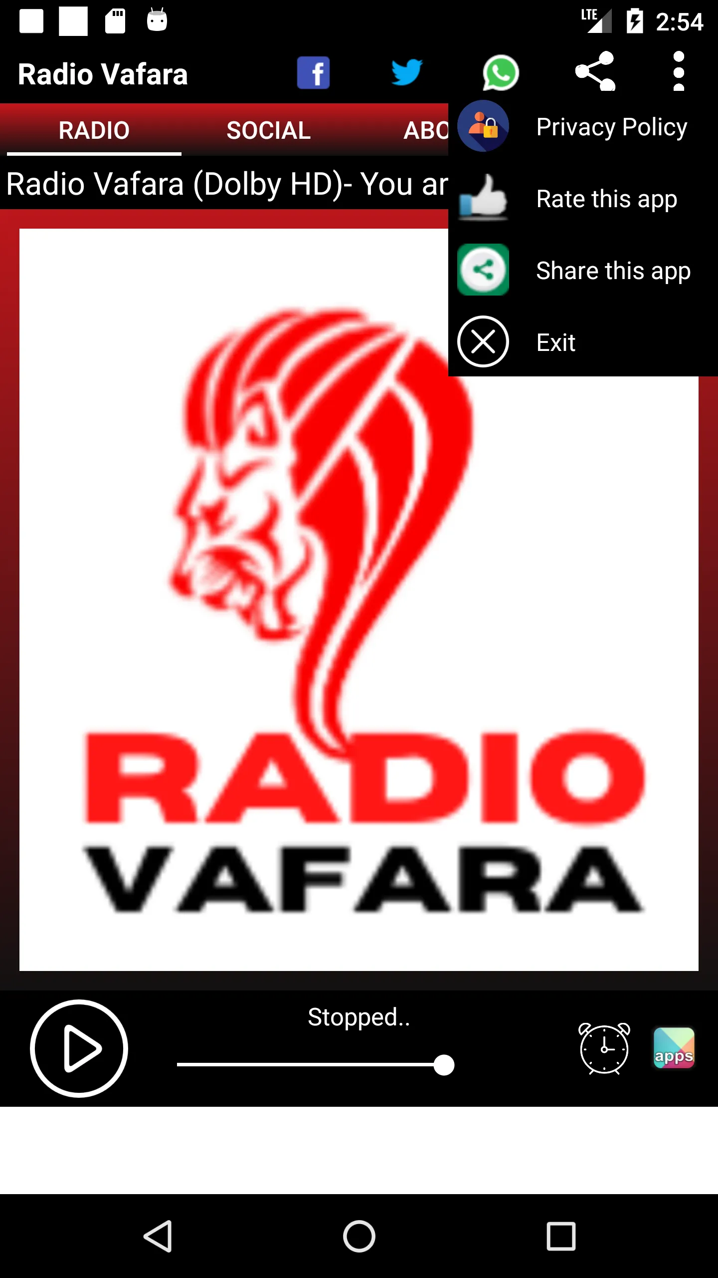 Radio Vafara (Dolby HD) | Indus Appstore | Screenshot