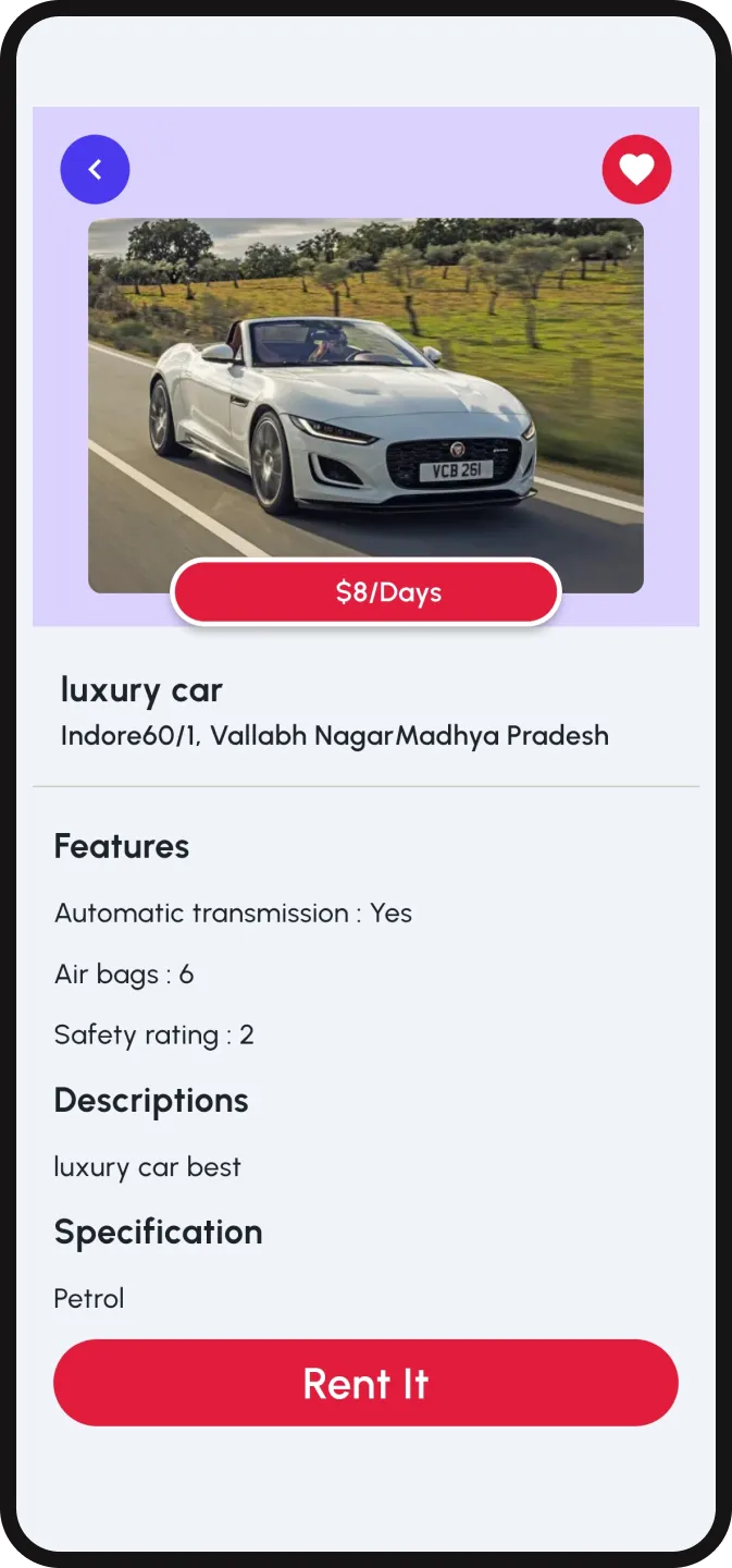 car rental | Indus Appstore | Screenshot