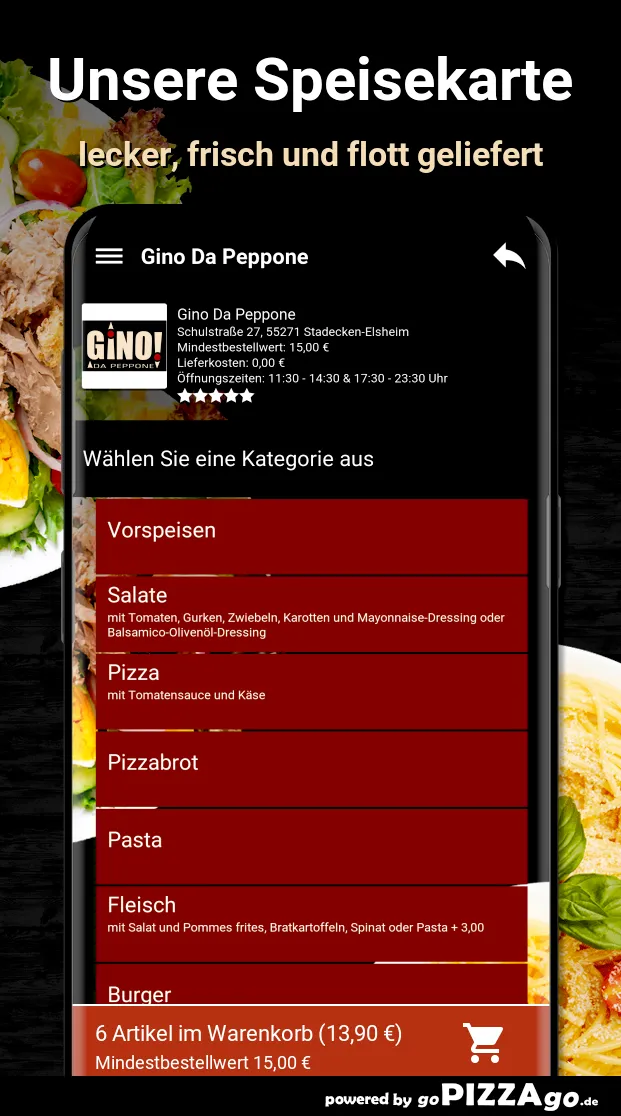 Gino Da Peppone Stadecken-Elsh | Indus Appstore | Screenshot