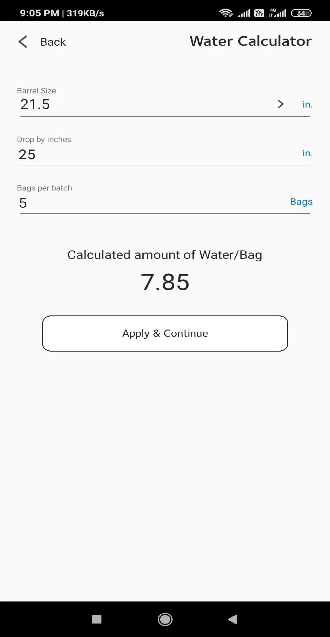 Monokote® Yield Calc | Indus Appstore | Screenshot