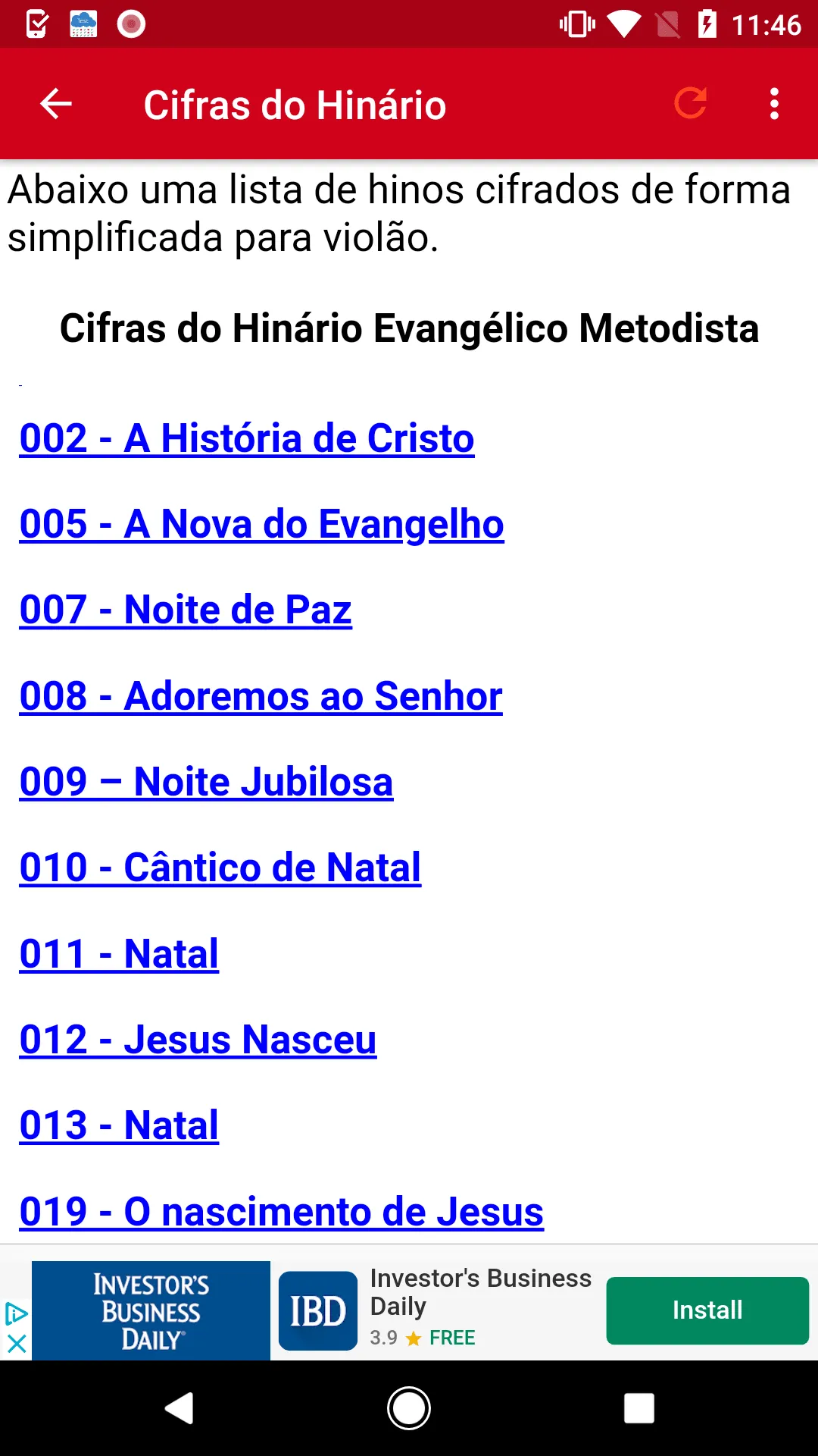 Hinário Evangélico Metodista | Indus Appstore | Screenshot