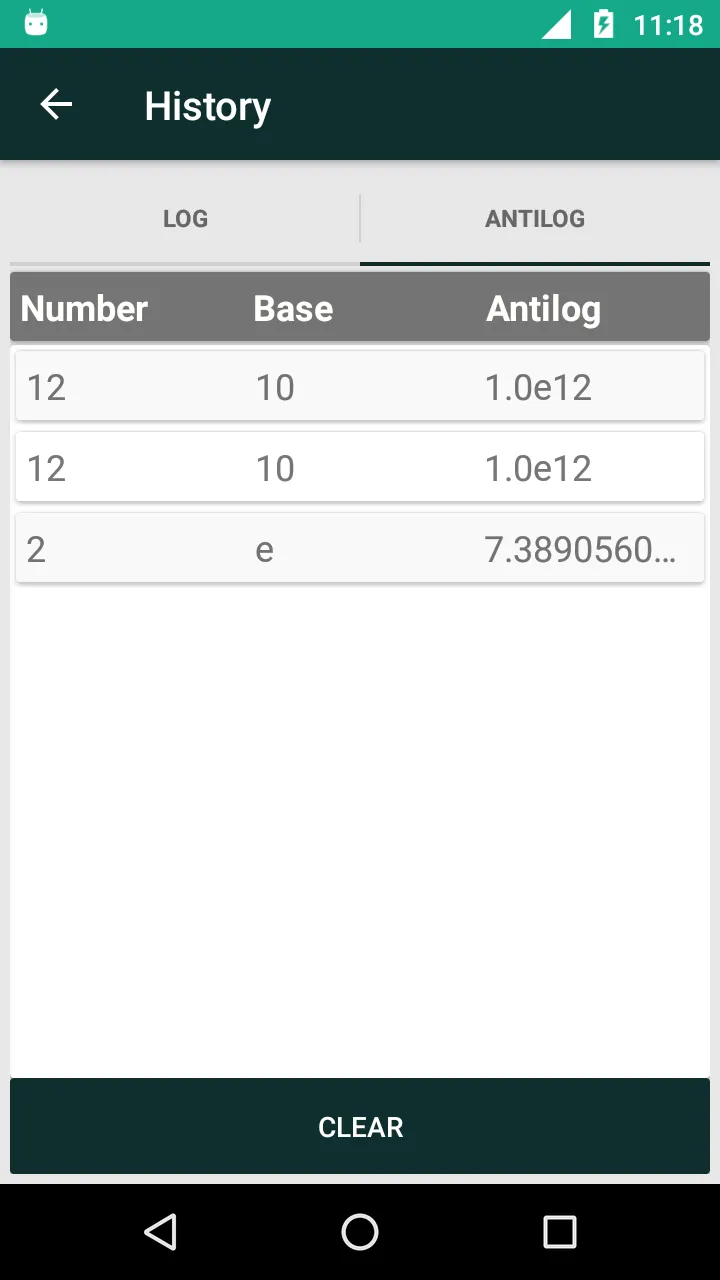 Log Calculator | Indus Appstore | Screenshot