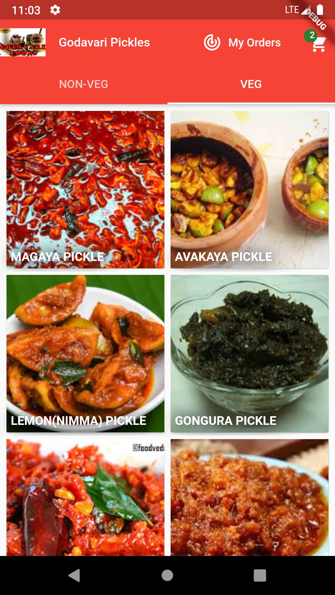 Non veg Pickles/Godavari Pickl | Indus Appstore | Screenshot