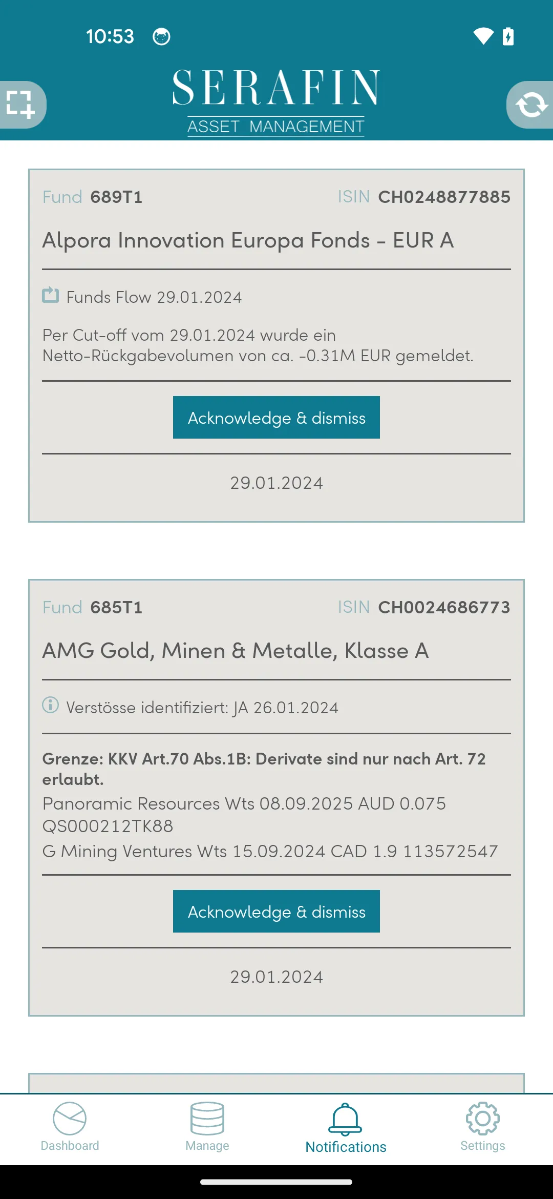 MyFunds - LLB SWISS | Indus Appstore | Screenshot