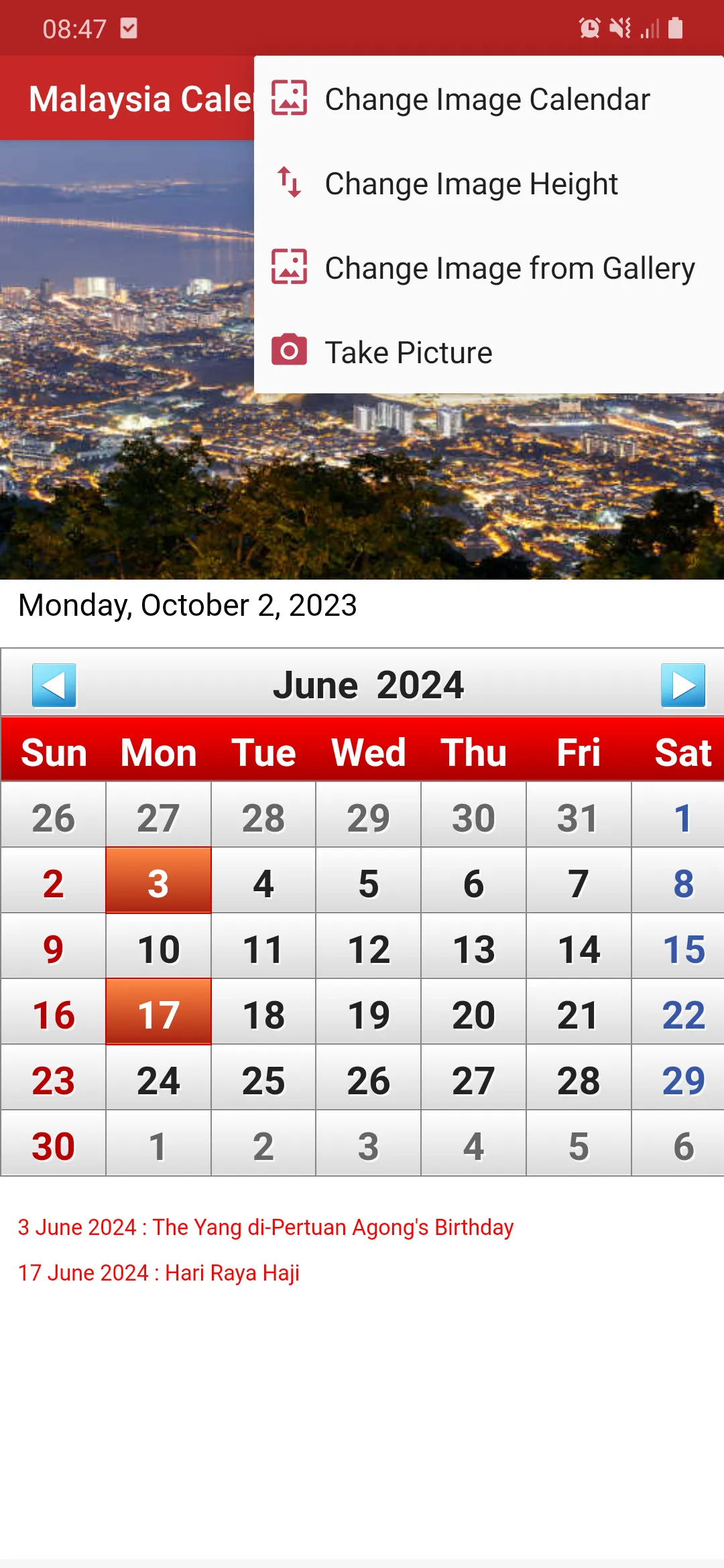 Malaysia Calendar 2024 | Indus Appstore | Screenshot