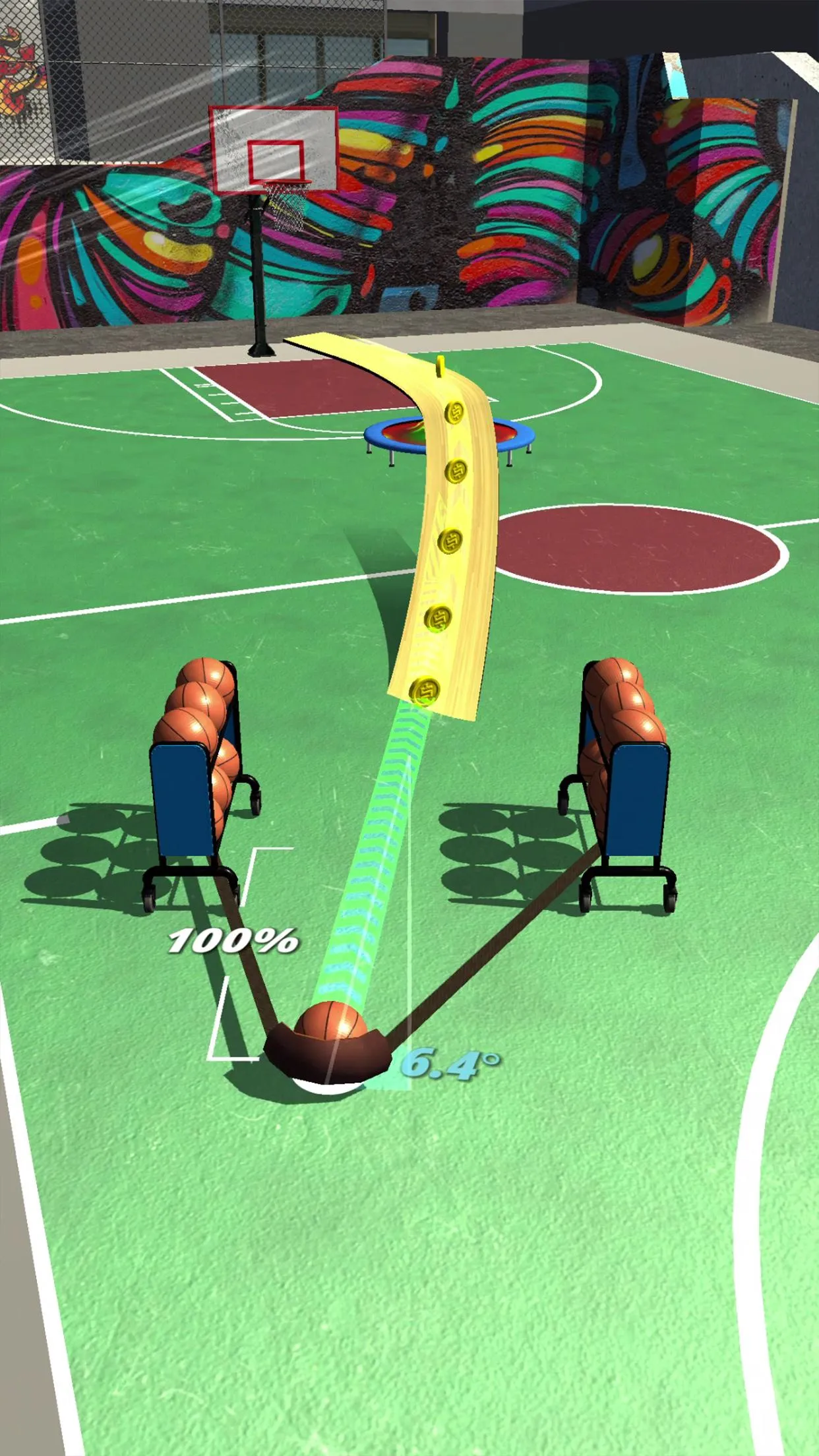 Slingshot Basketball! | Indus Appstore | Screenshot