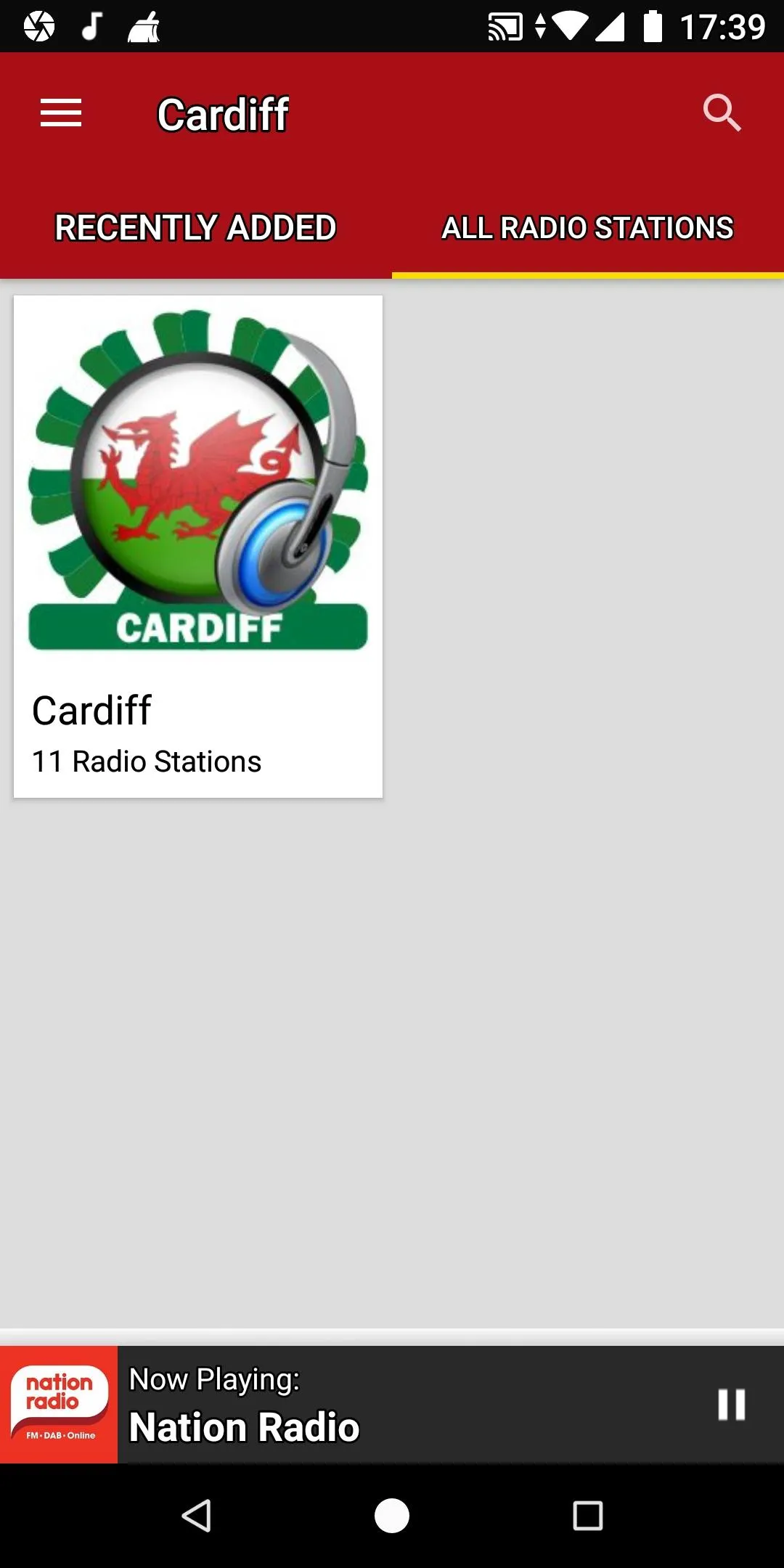 Cardiff Radio Stations - Wales | Indus Appstore | Screenshot