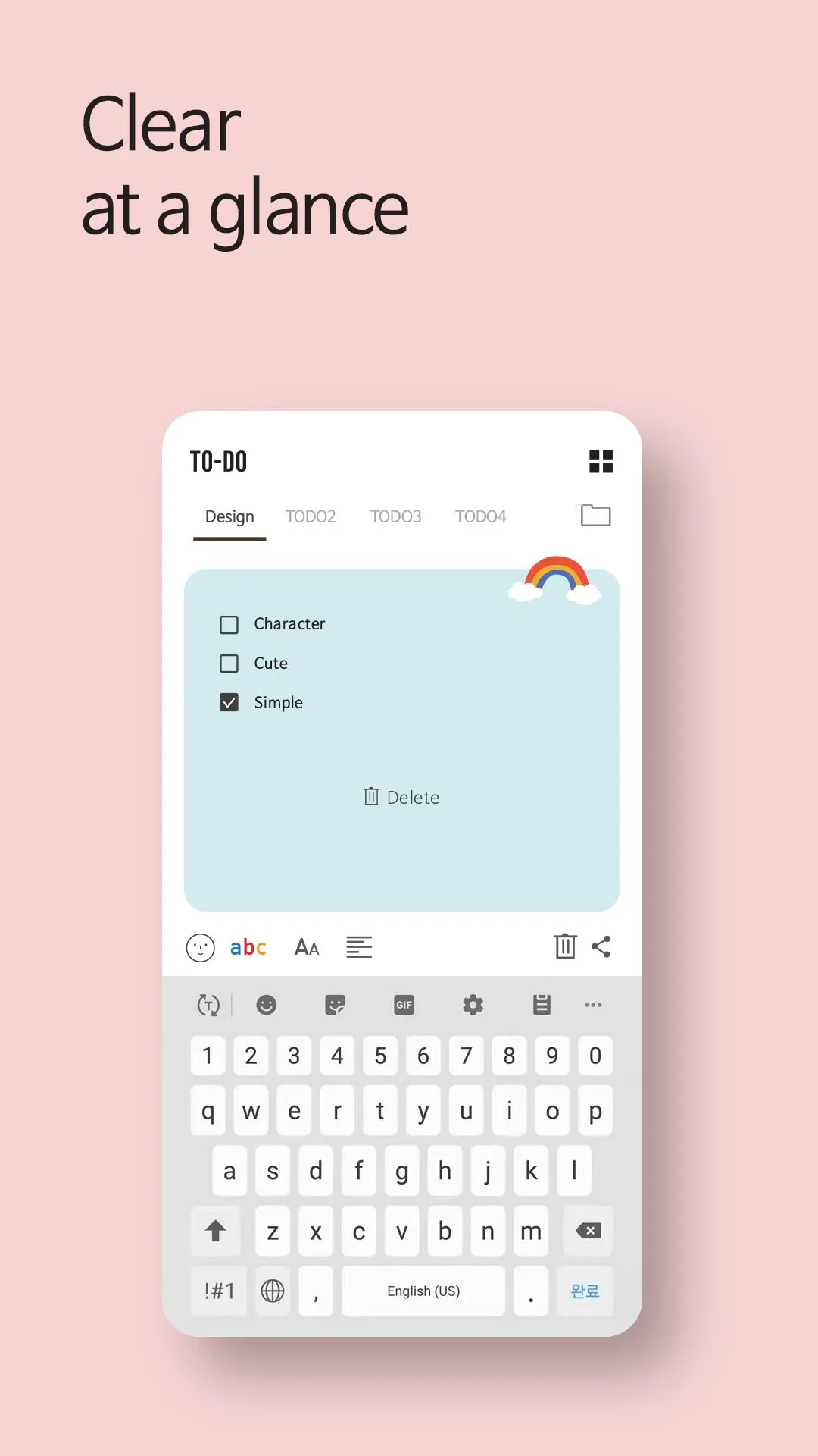 Cute Note DDay Todo | Indus Appstore | Screenshot