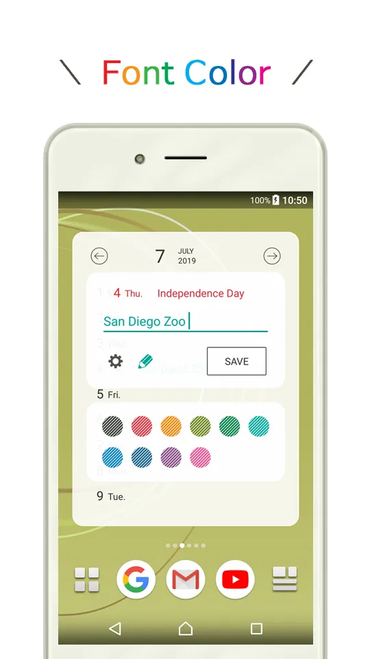 Calendar & Memo Widget | Indus Appstore | Screenshot