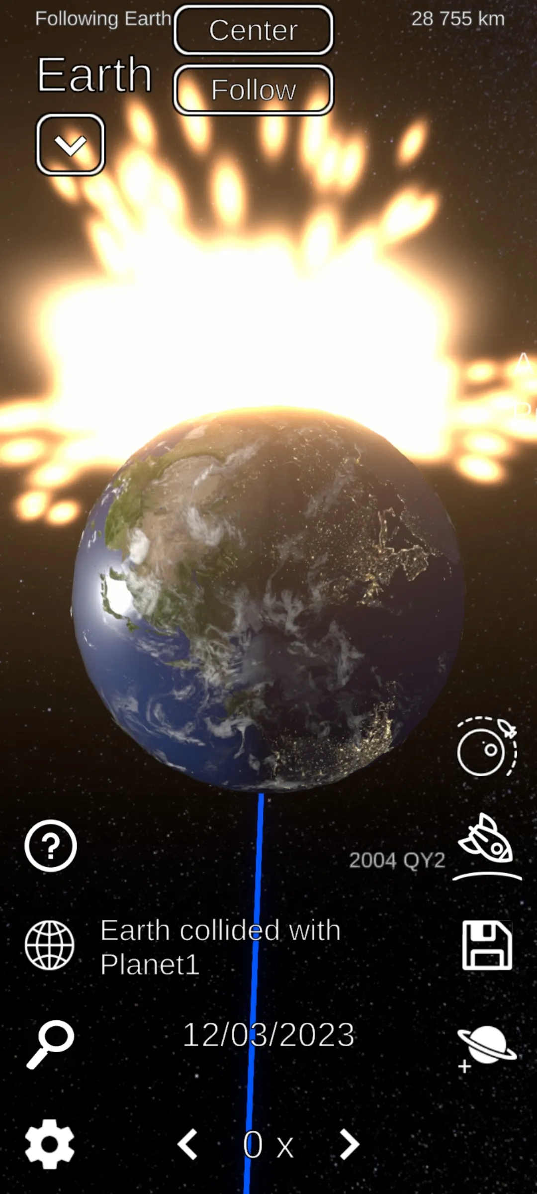 Solar System Simulator | Indus Appstore | Screenshot