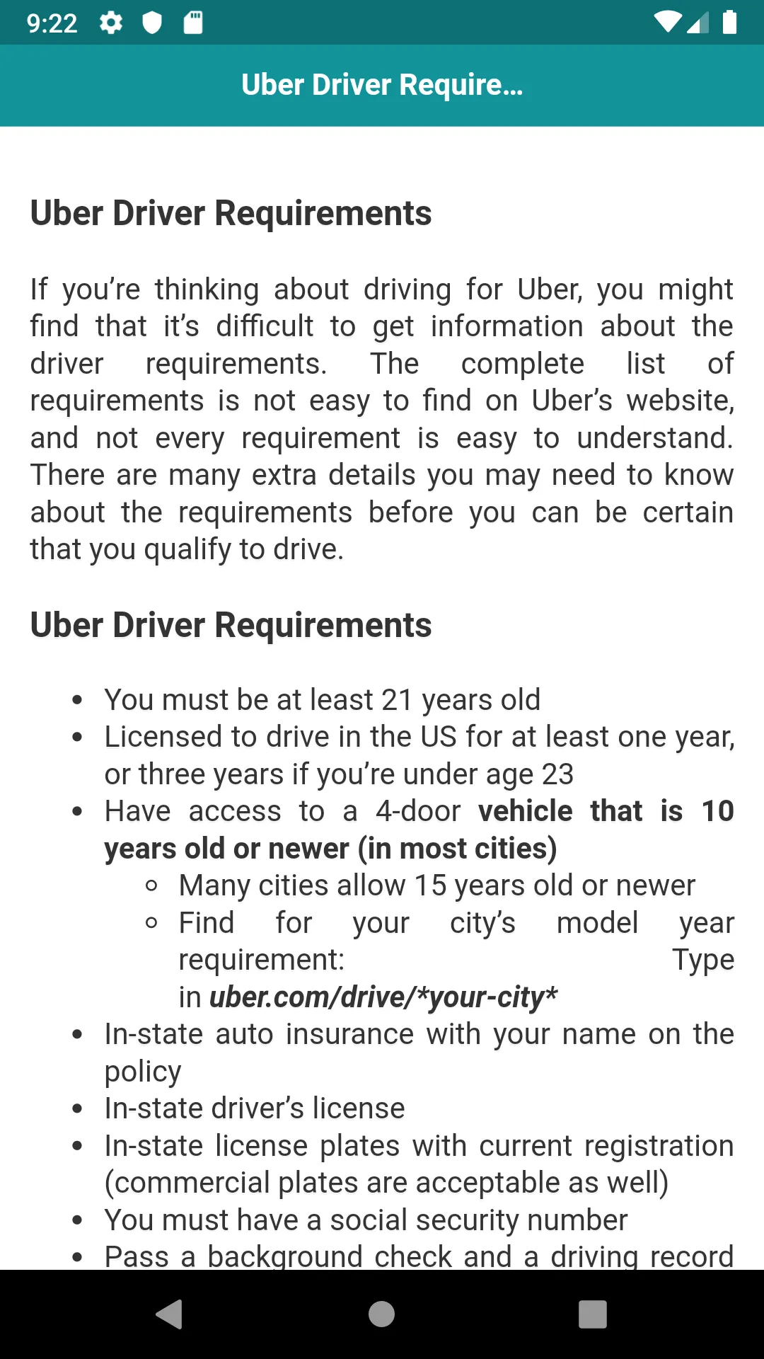 User guide for Uber driver app | Indus Appstore | Screenshot