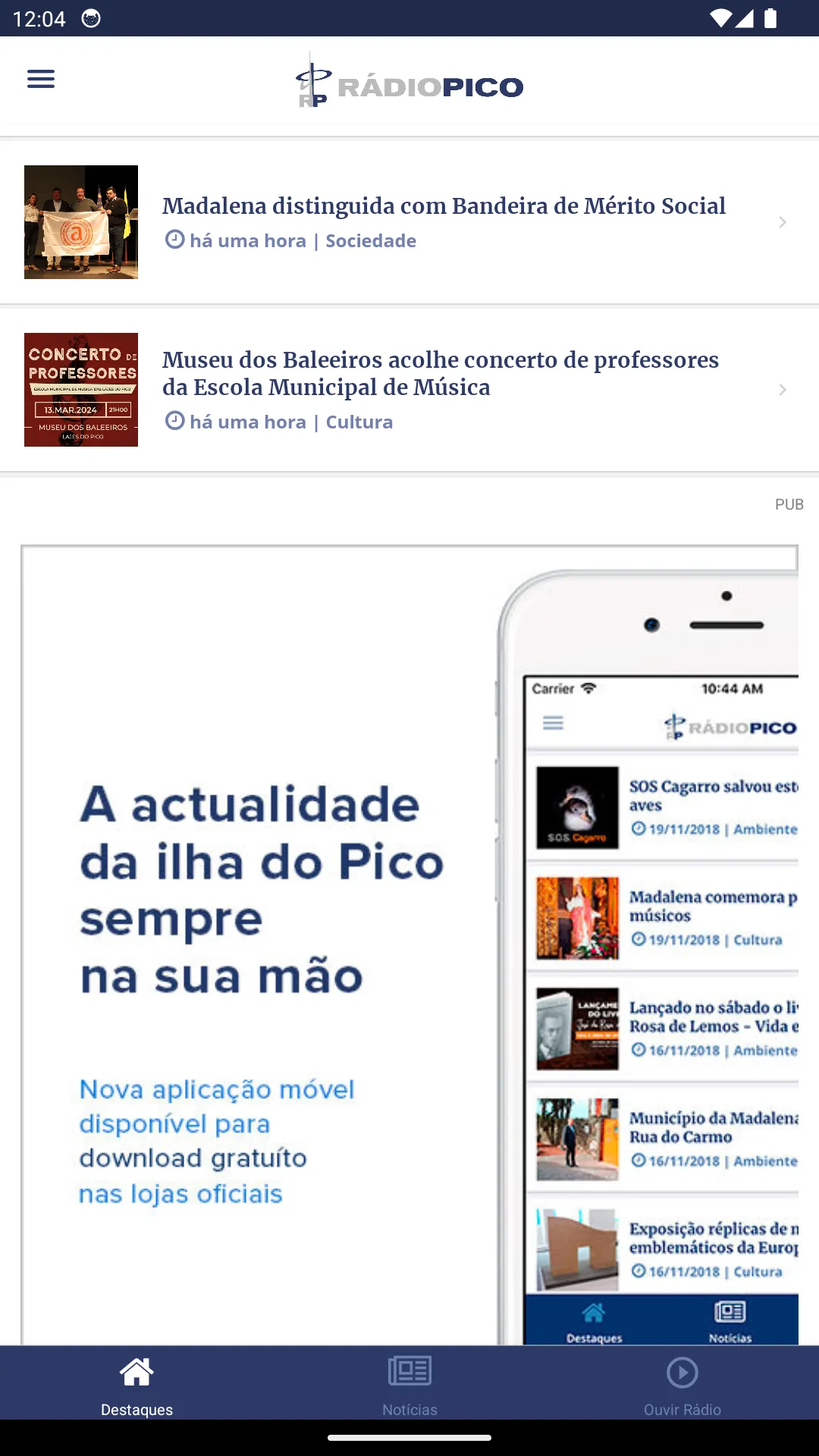 Rádio Pico | Indus Appstore | Screenshot