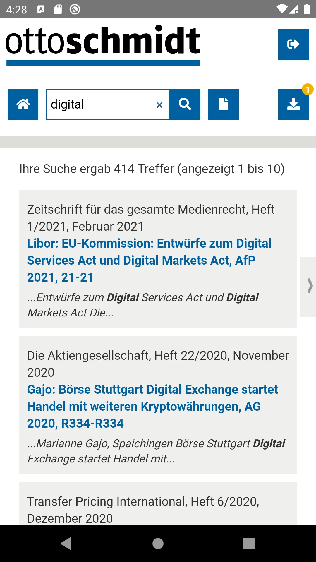 Zeitschriften | Indus Appstore | Screenshot