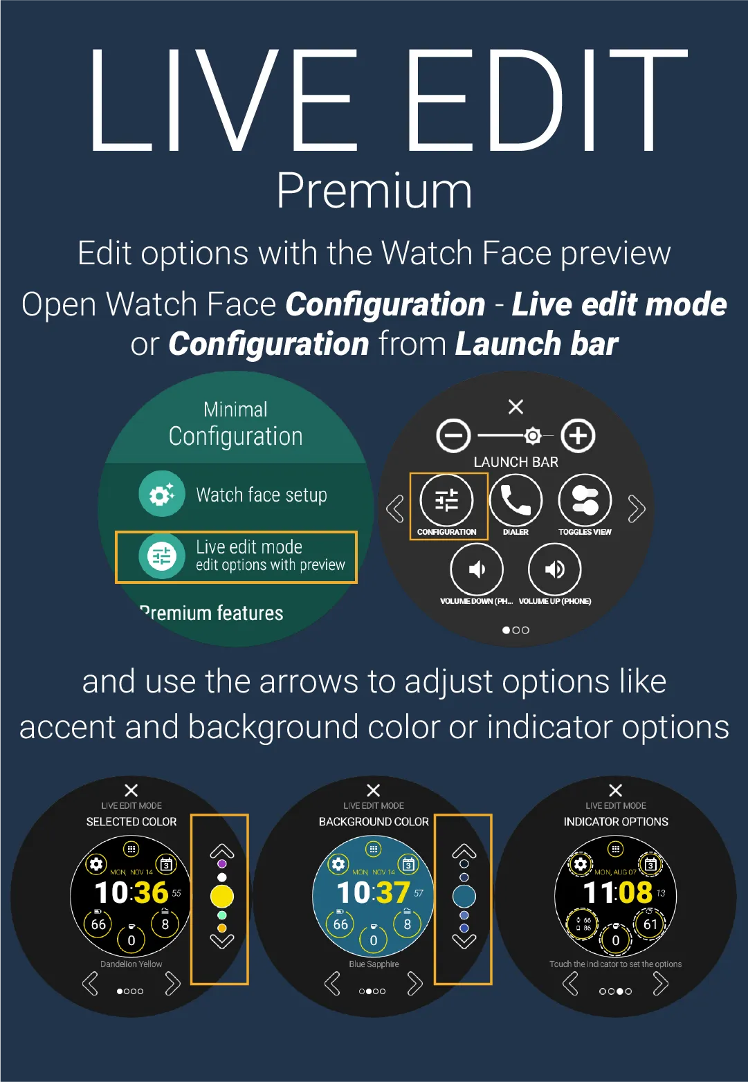 Minimal Watch Face by HuskyDEV | Indus Appstore | Screenshot