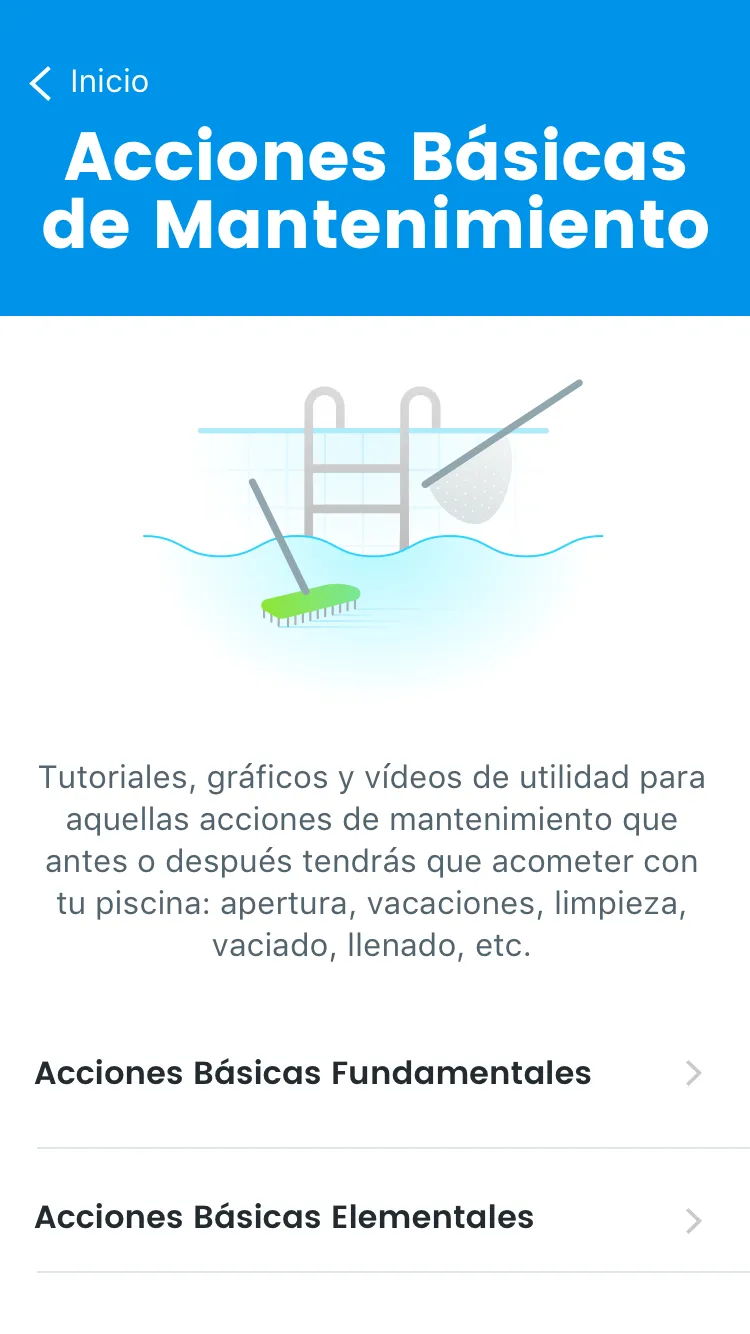 Mantenimiento de tu piscina | Indus Appstore | Screenshot