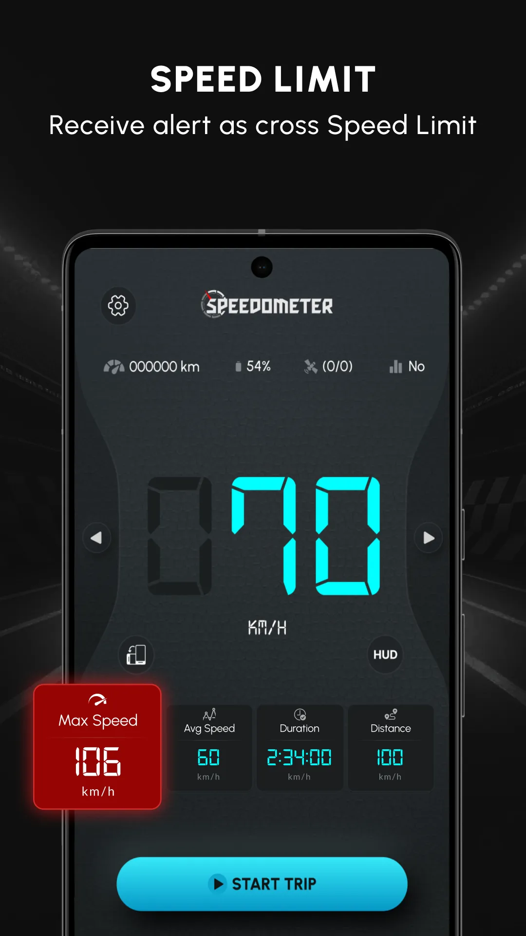 GPS Speedometer: Hud Speed | Indus Appstore | Screenshot