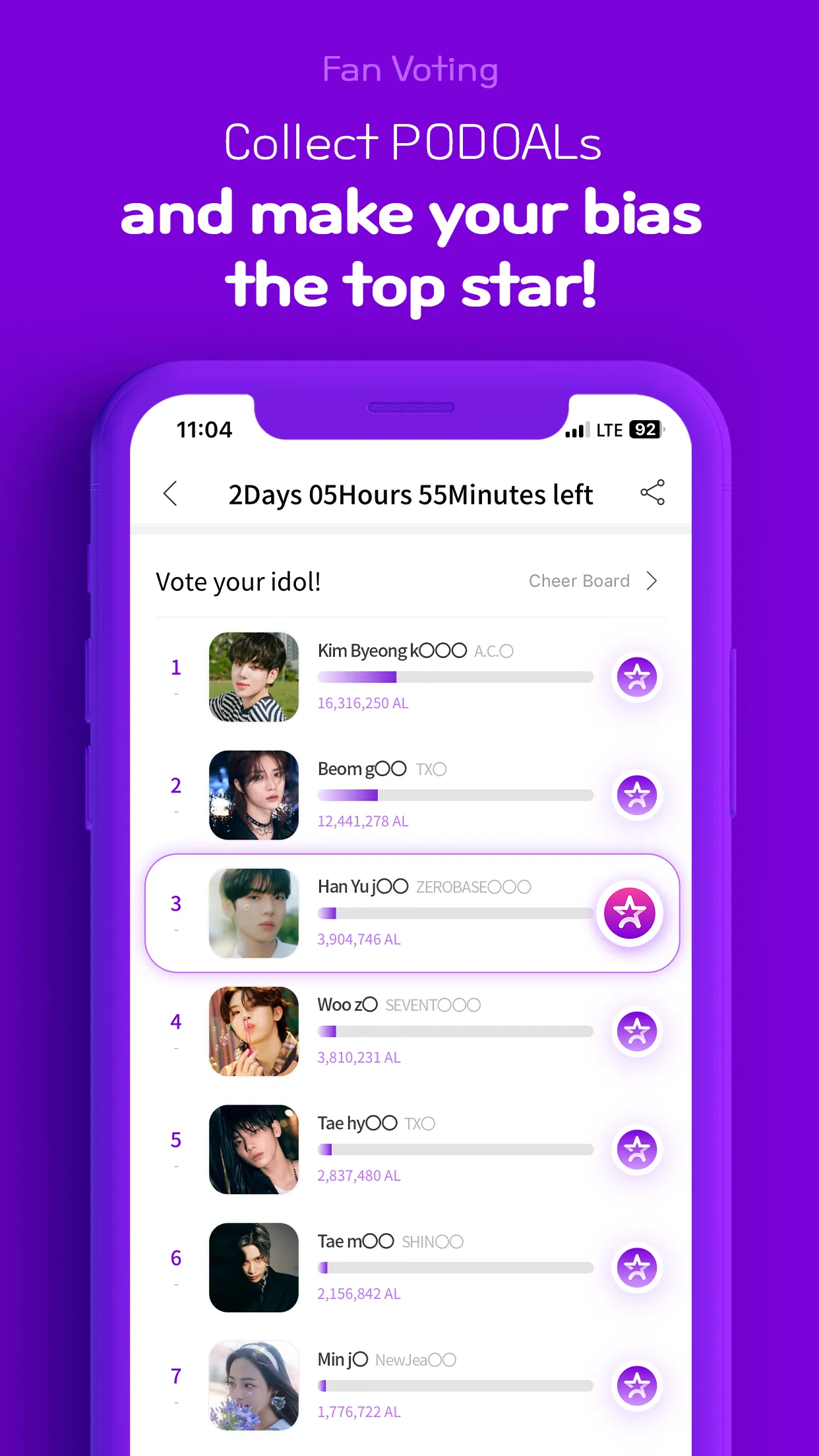 PODOAL : KPOP, Idol, Vote | Indus Appstore | Screenshot