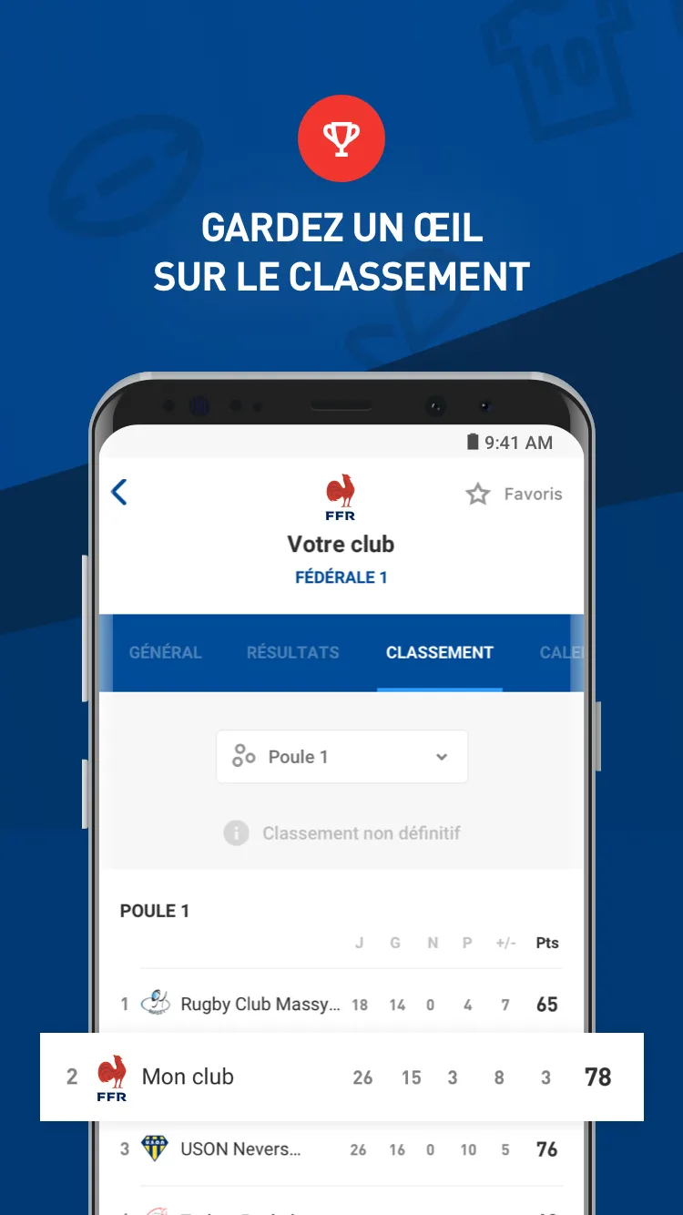 FFR Compétitions | Indus Appstore | Screenshot