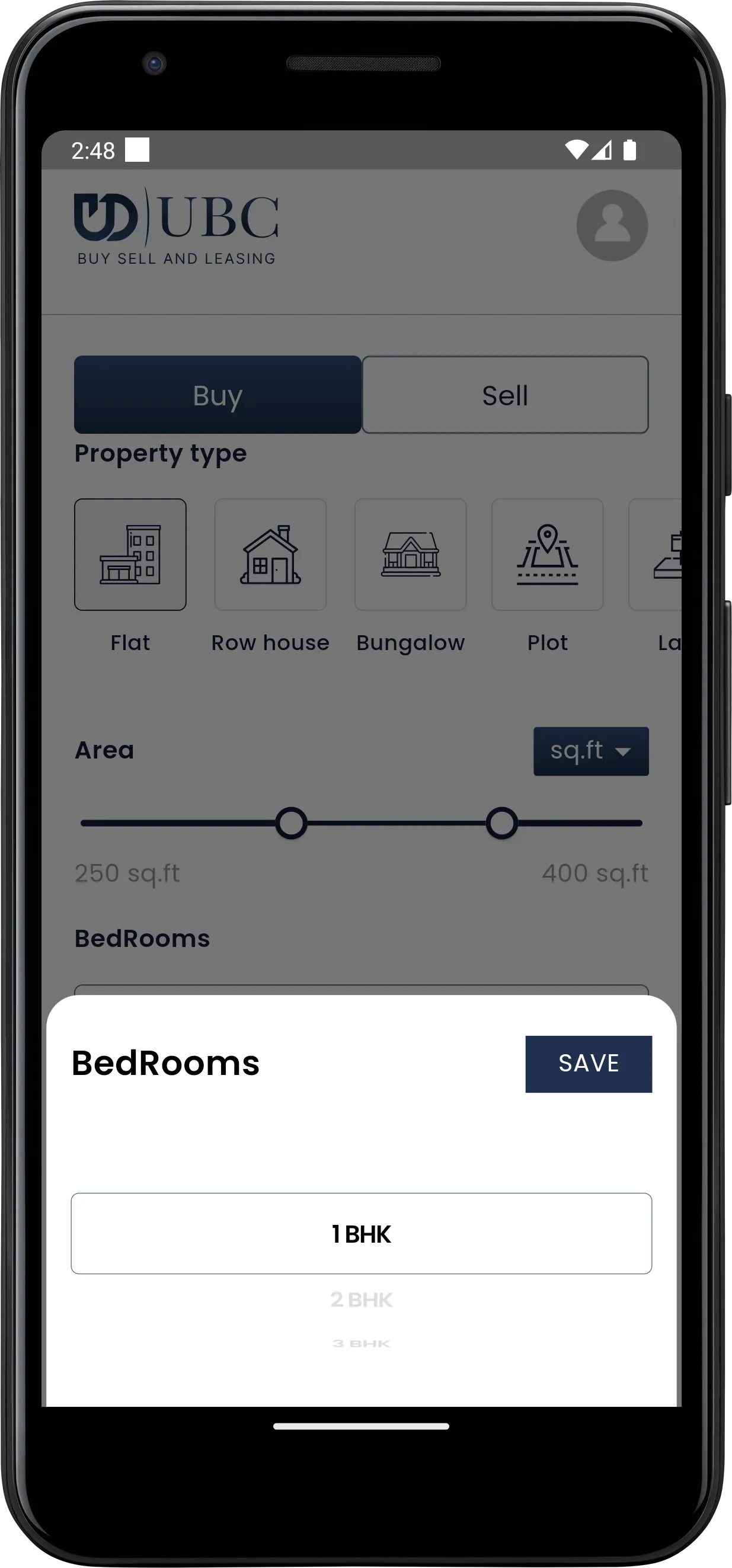 UBC REAL ESTATE | Indus Appstore | Screenshot