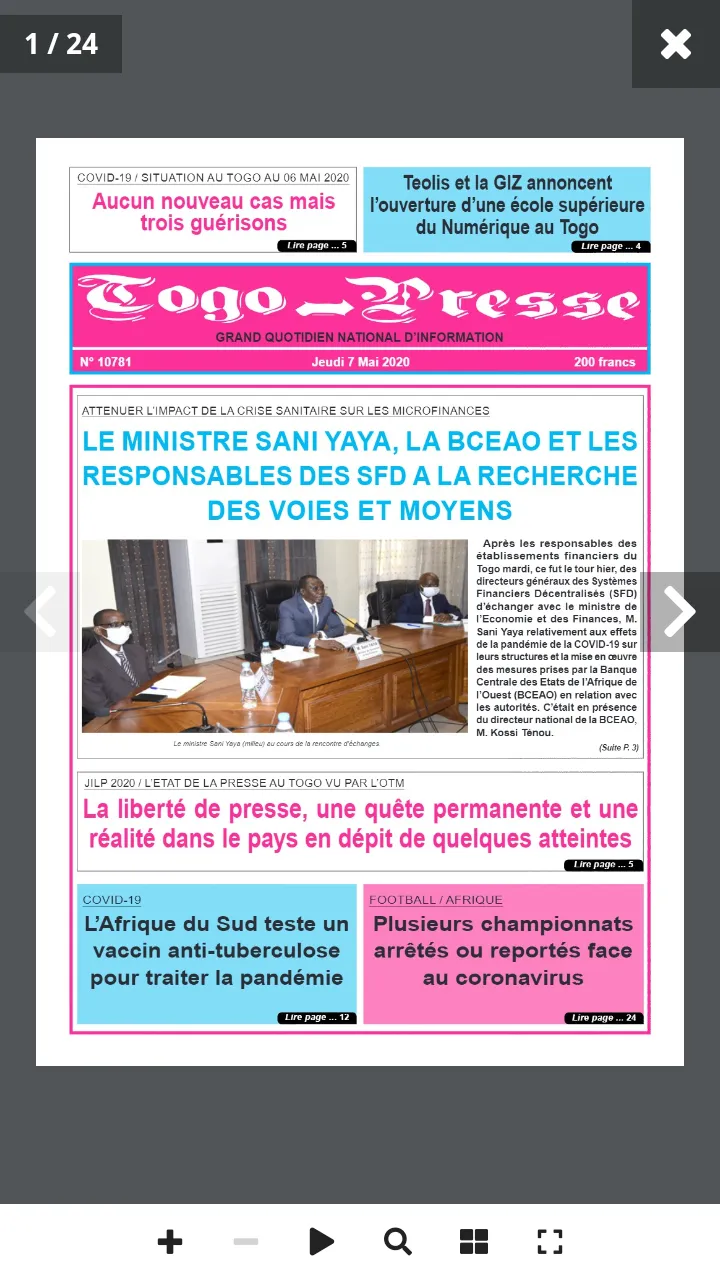 Togo Presse | Indus Appstore | Screenshot