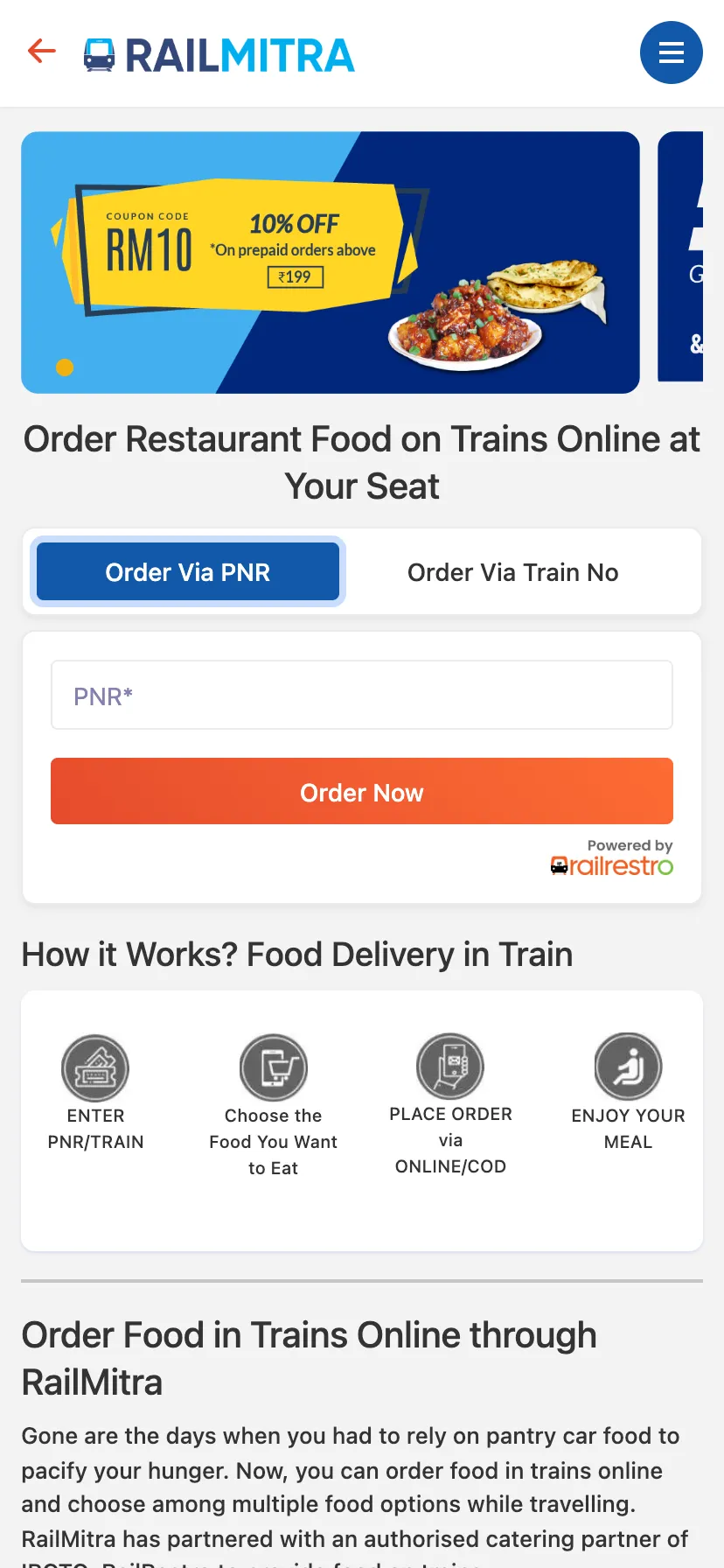 LiveTrain, PNR & Food Delivery | Indus Appstore | Screenshot