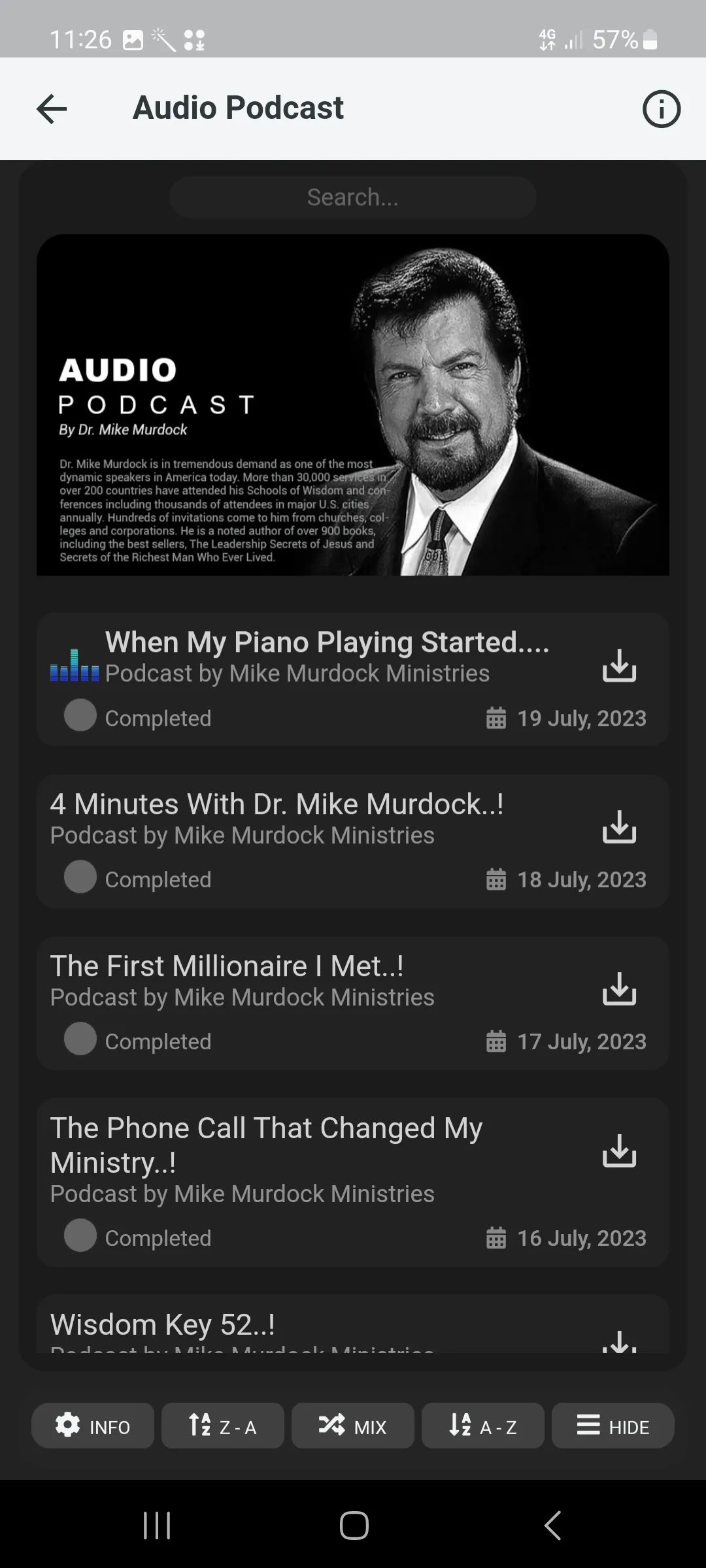 Dr Mike Murdock's Sermons | Indus Appstore | Screenshot