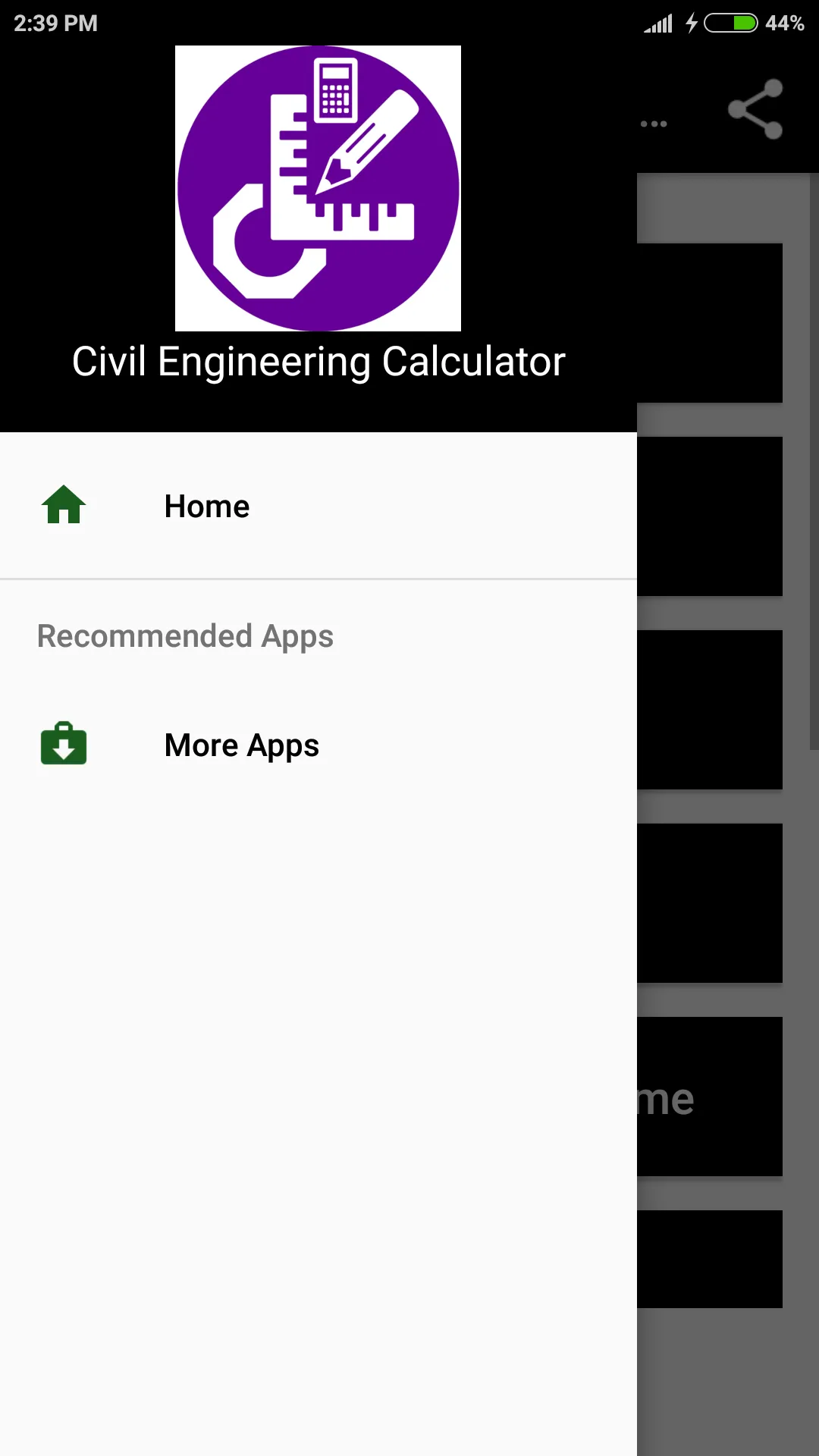 Civil Engineering Calculator | Indus Appstore | Screenshot