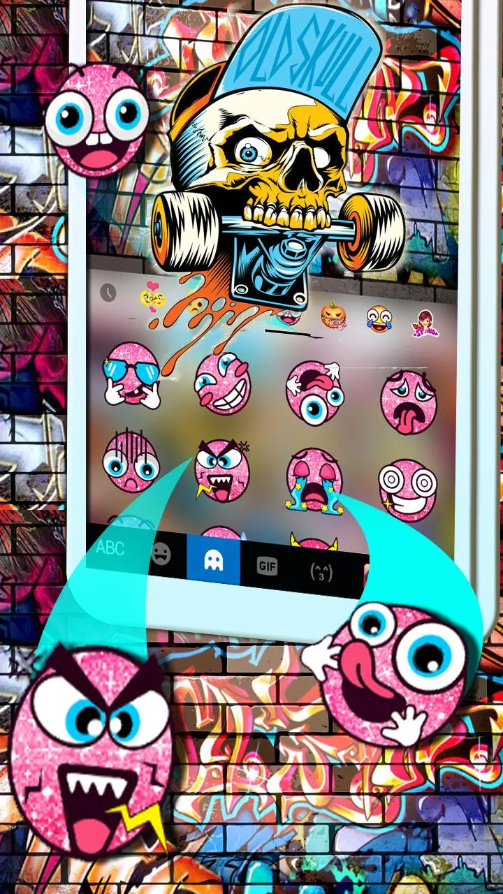 Skull Skate Graffiti Theme | Indus Appstore | Screenshot