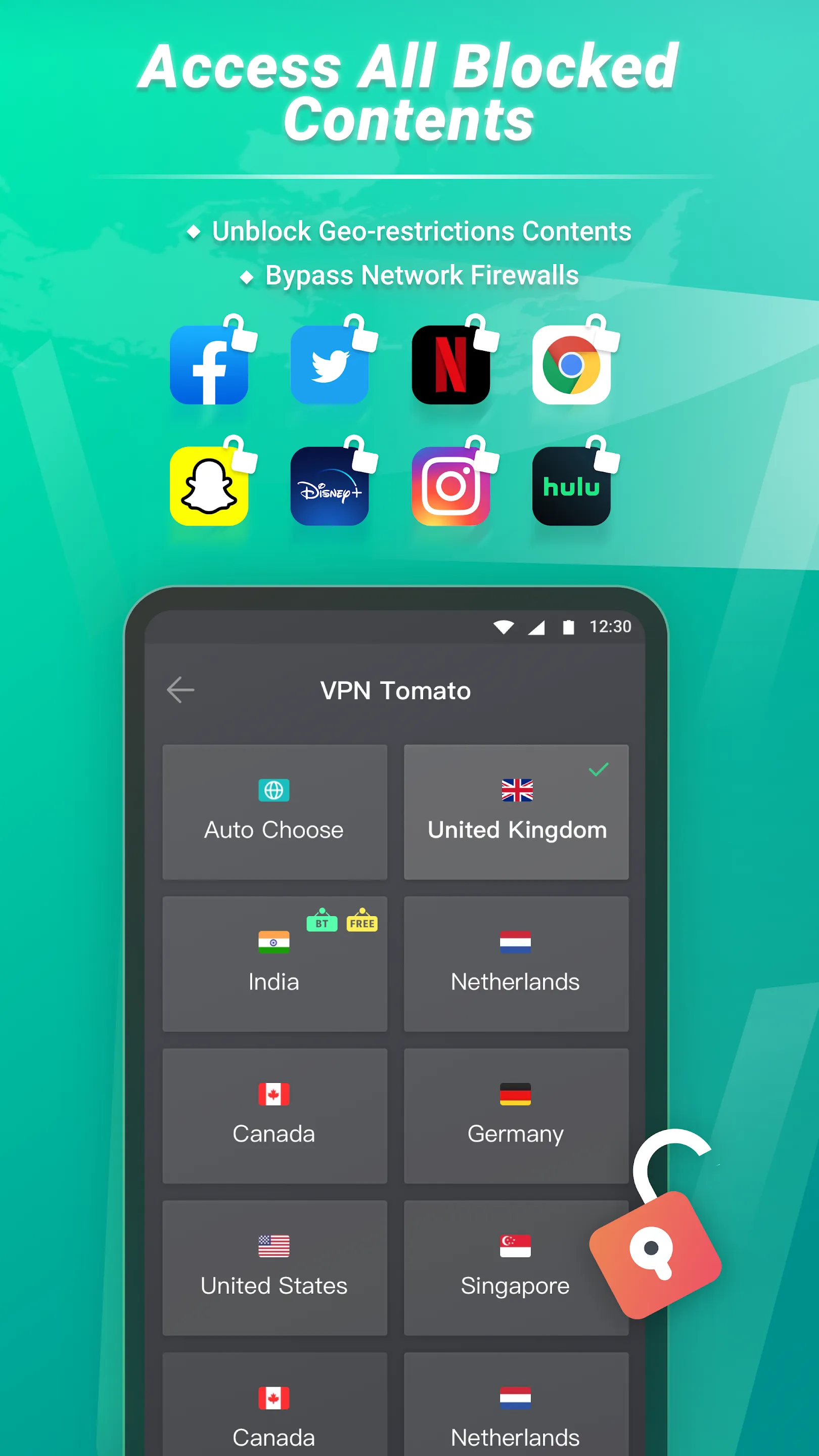 Tomato VPN | VPN Proxy | Indus Appstore | Screenshot