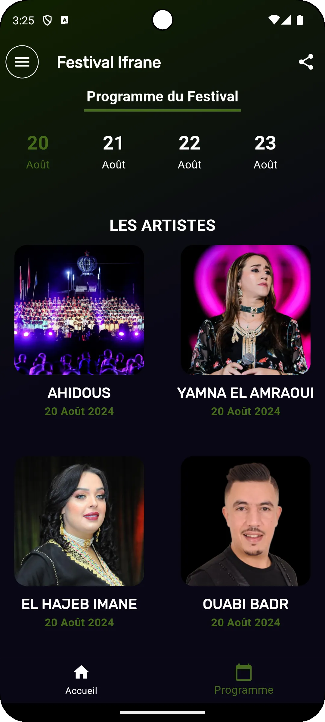 Festival Ifrane 2024 | Indus Appstore | Screenshot