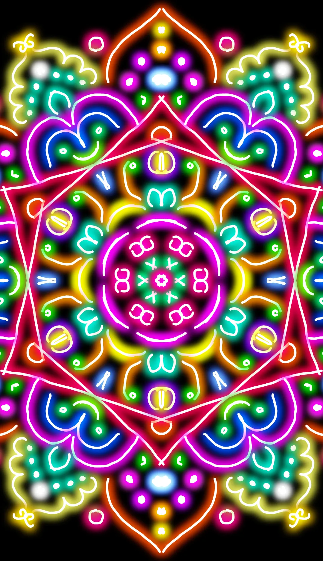 Glow Magic Doodle kaleidoscope | Indus Appstore | Screenshot