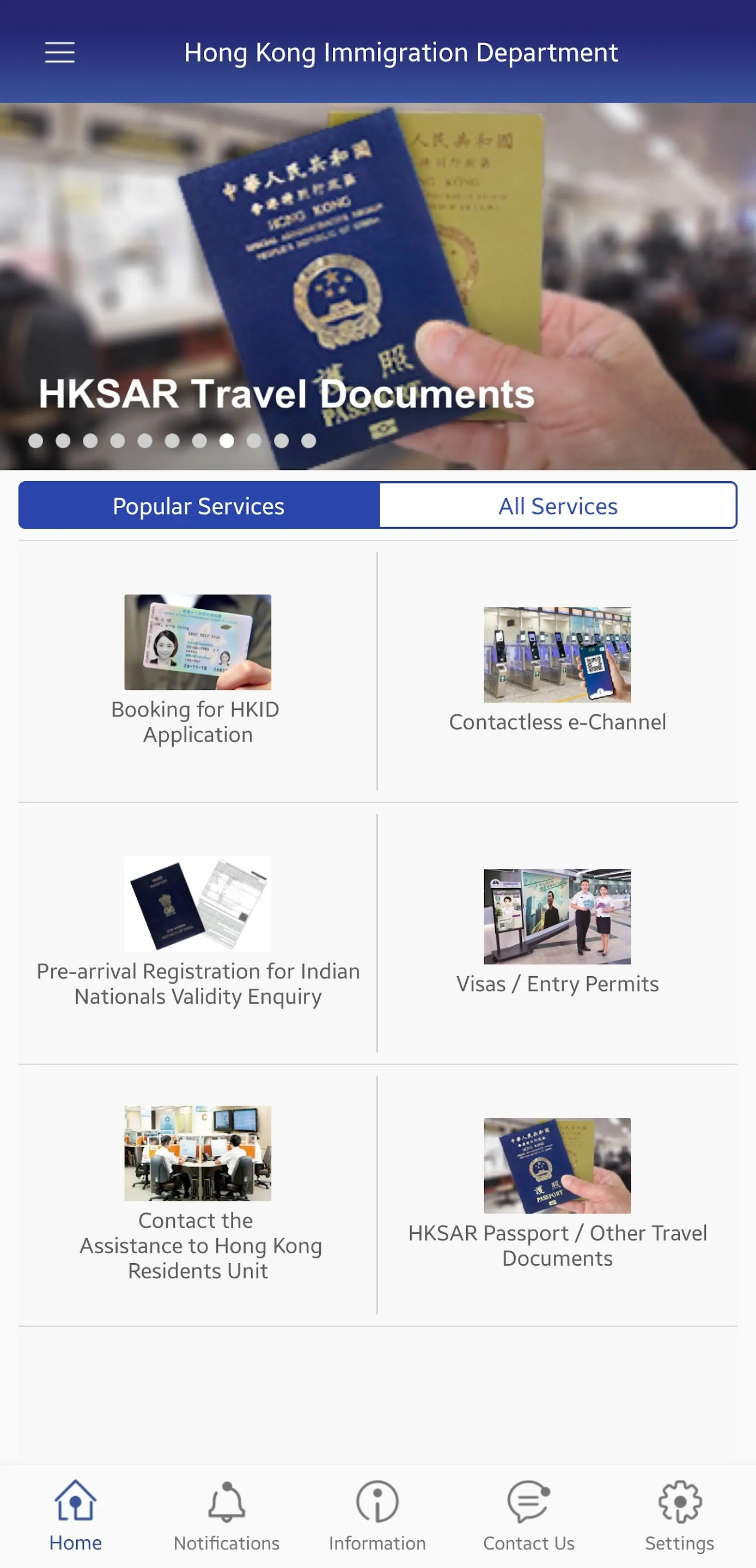 HK Immigration Department | Indus Appstore | Screenshot