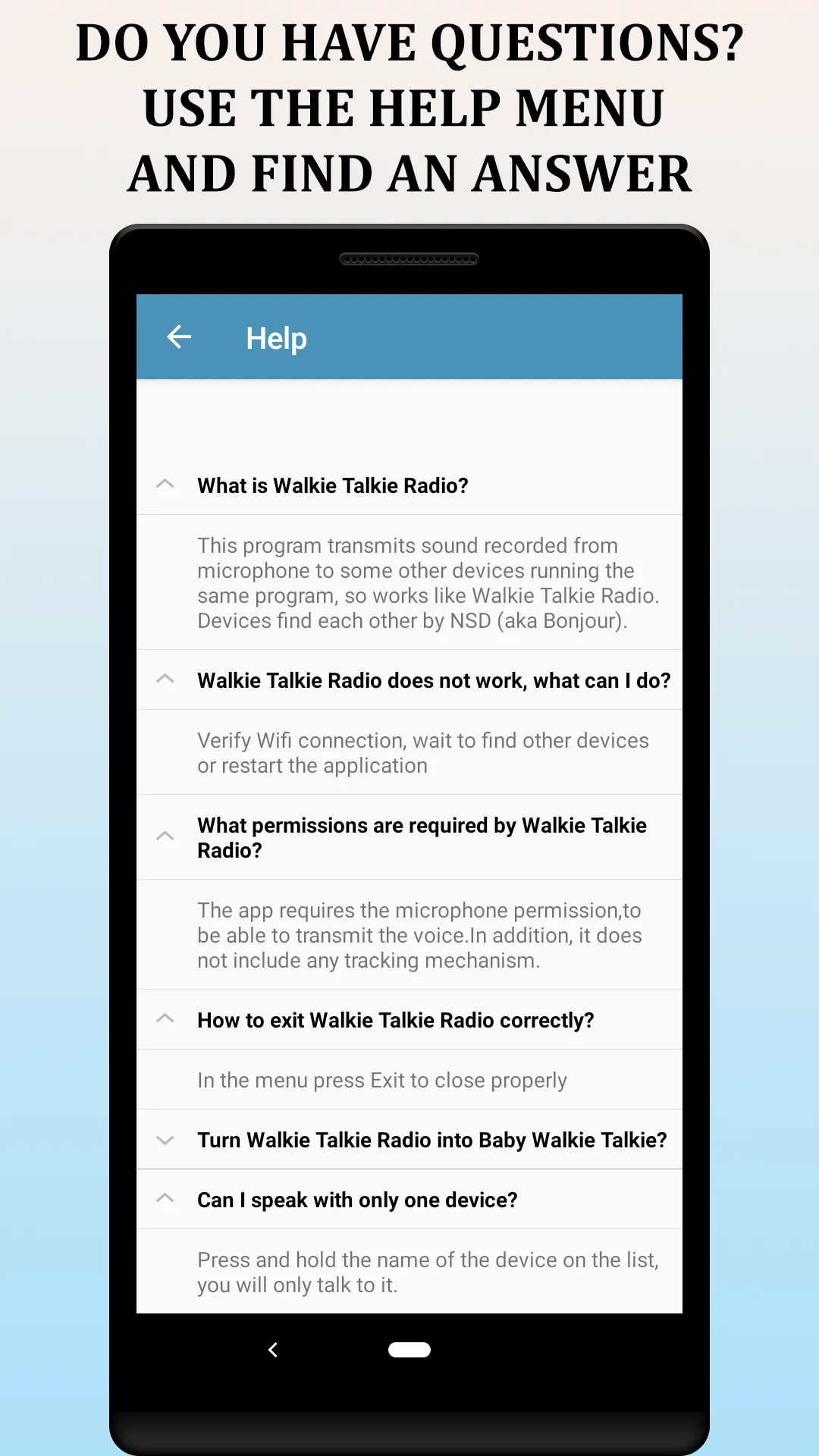 Walkie Talkie Radio | Indus Appstore | Screenshot