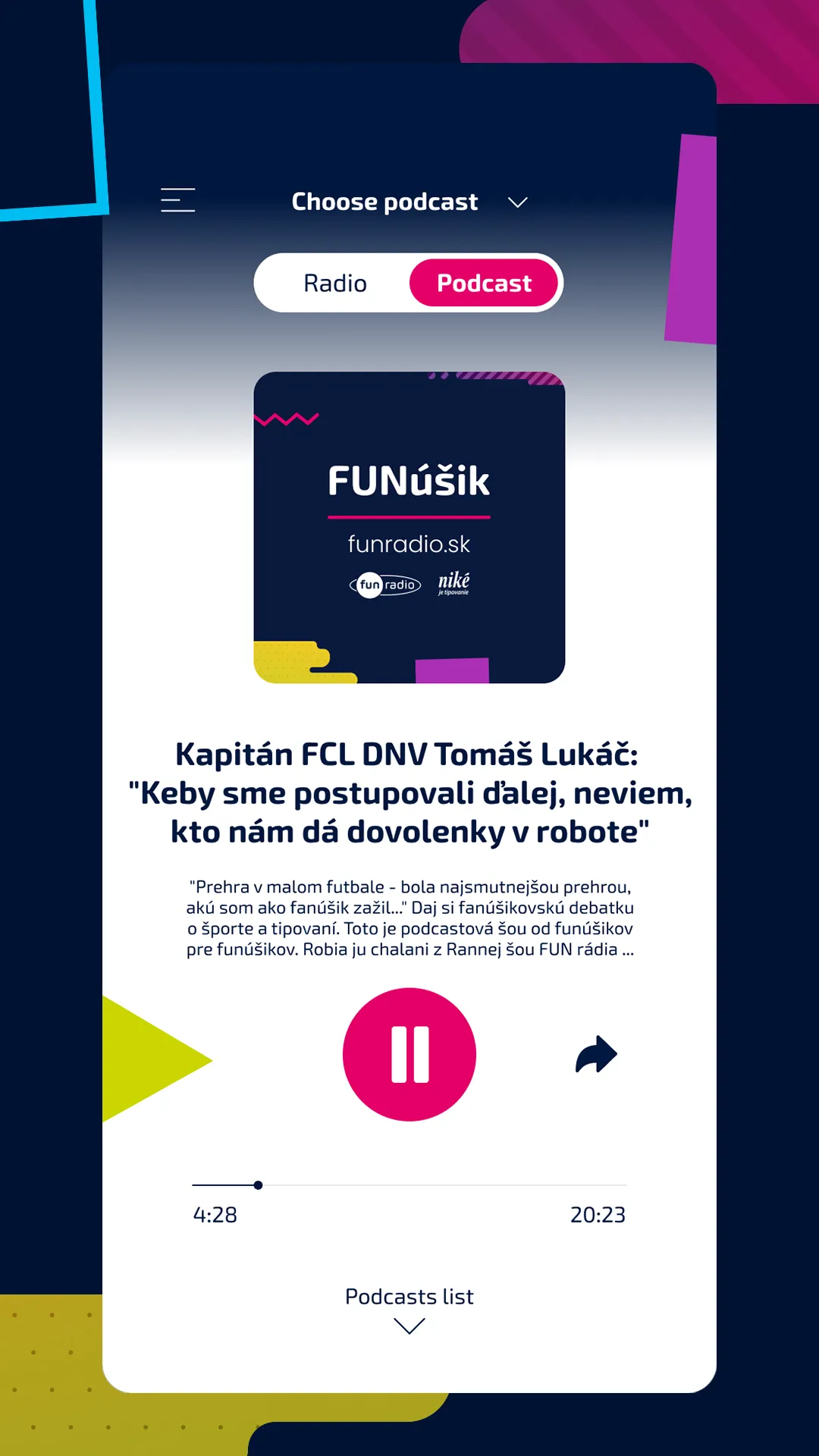 Fun rádio Slovensko | Indus Appstore | Screenshot