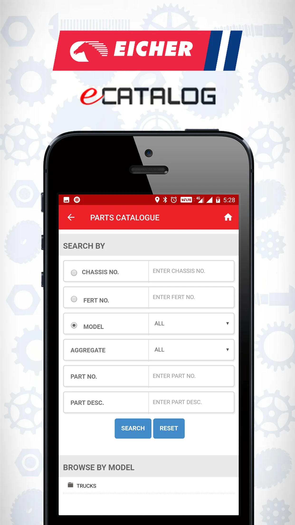 Eicher eCATALOG | Indus Appstore | Screenshot