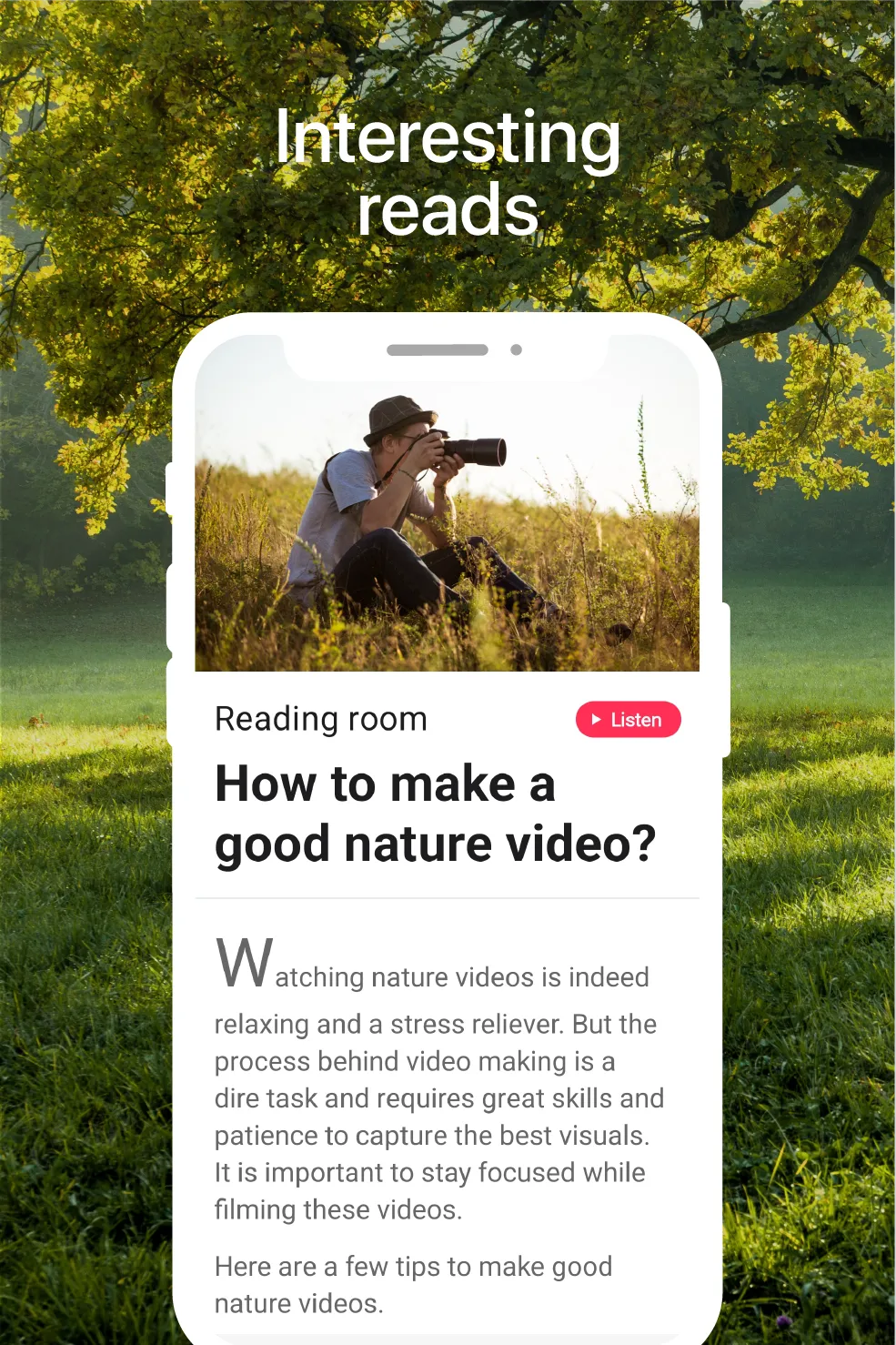 Nature Videos and Sounds App | Indus Appstore | Screenshot